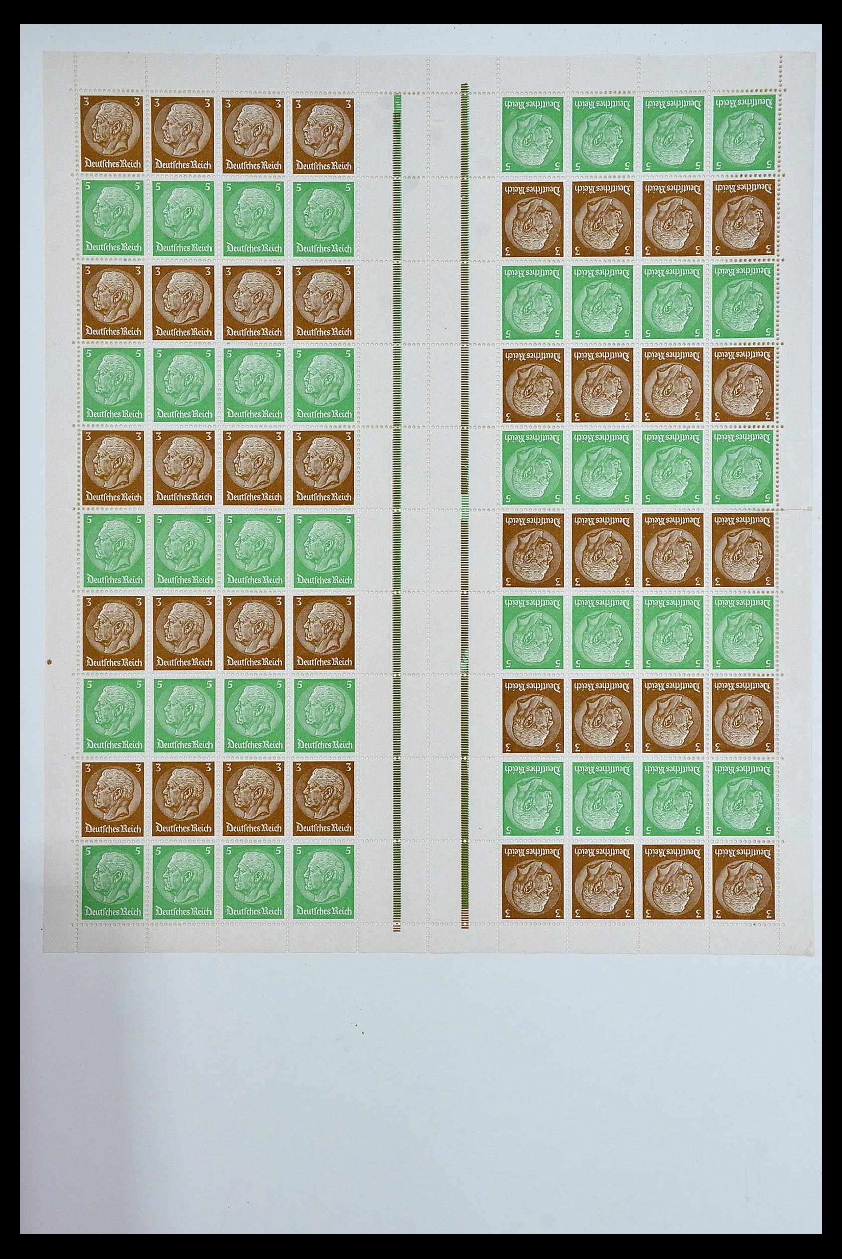 34164 017 - Stamp collection 34164 German Reich Markenheftchenbogen 1933-1942.