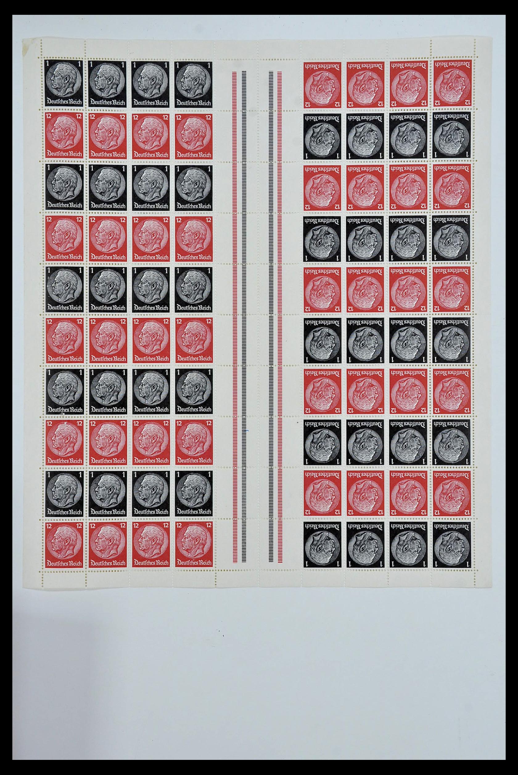 34164 023 - Stamp collection 34164 German Reich Markenheftchenbogen 1933-1942.