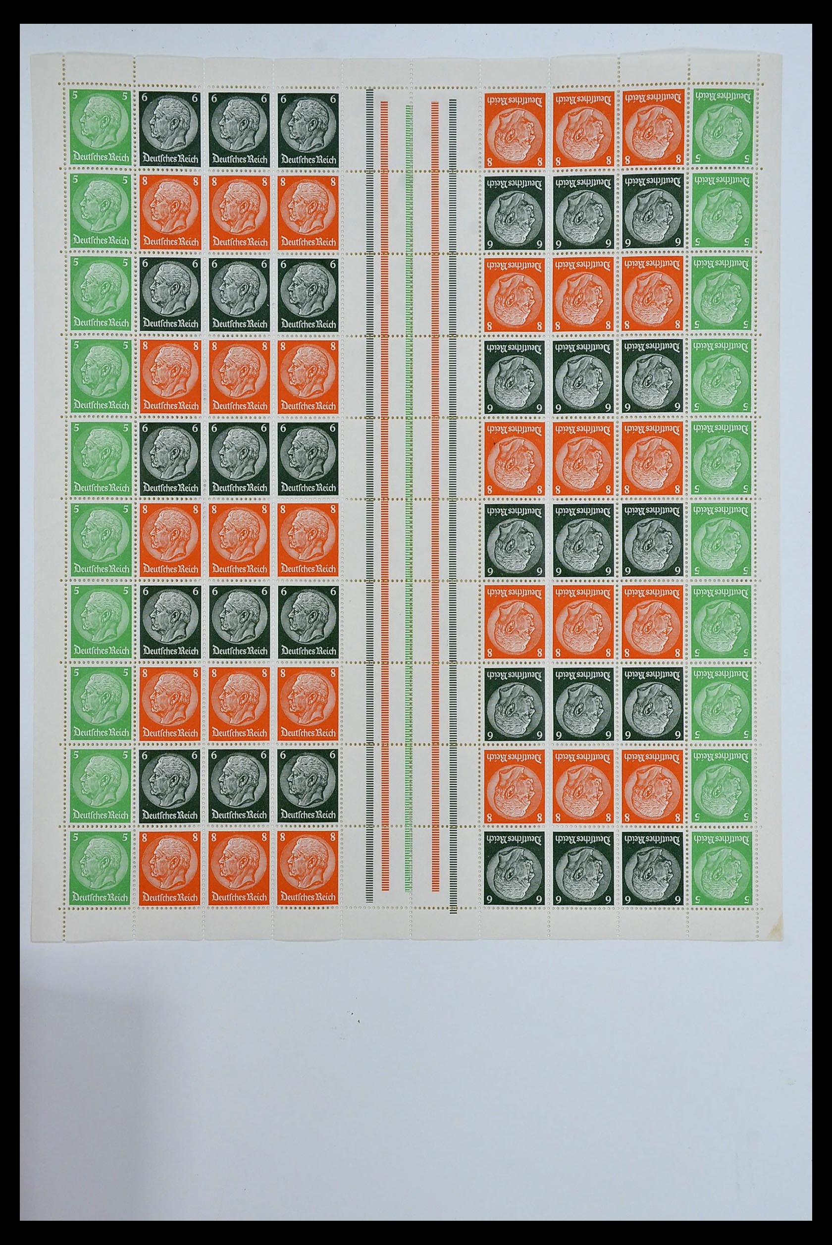 34164 027 - Stamp collection 34164 German Reich Markenheftchenbogen 1933-1942.