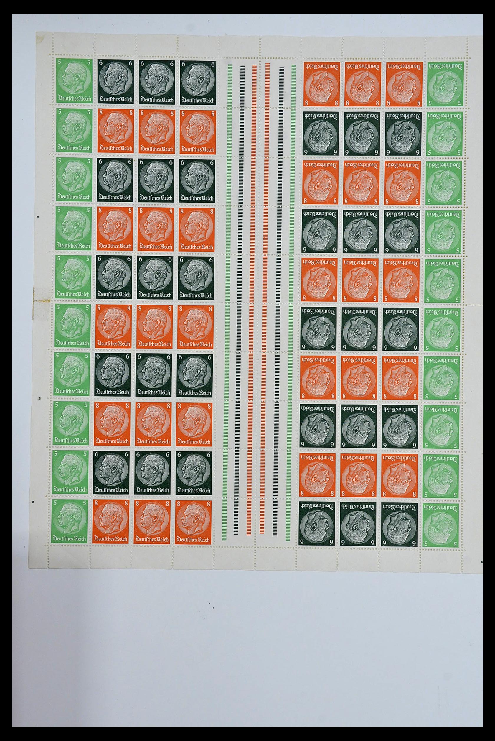 34164 029 - Stamp collection 34164 German Reich Markenheftchenbogen 1933-1942.