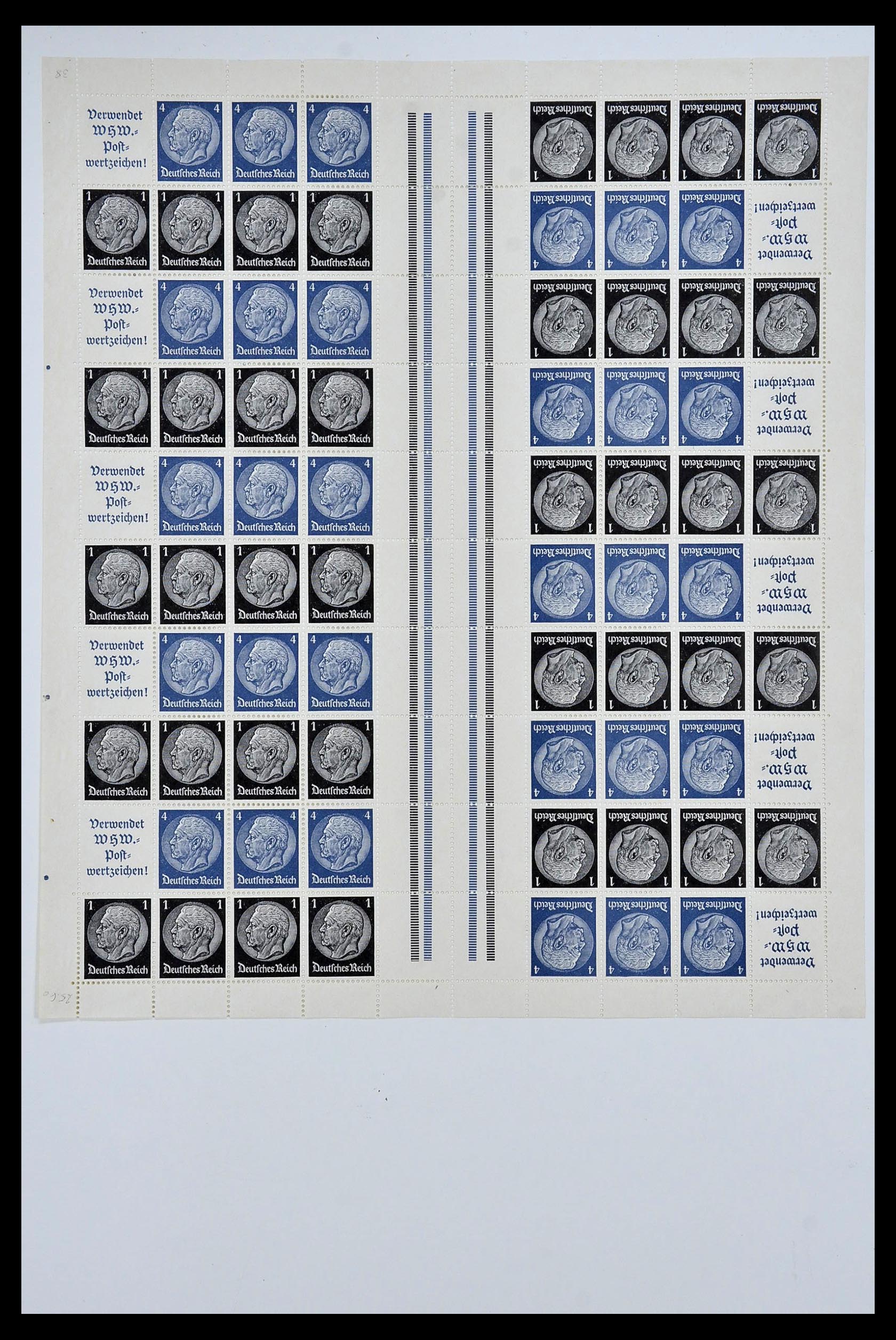 34164 031 - Stamp collection 34164 German Reich Markenheftchenbogen 1933-1942.