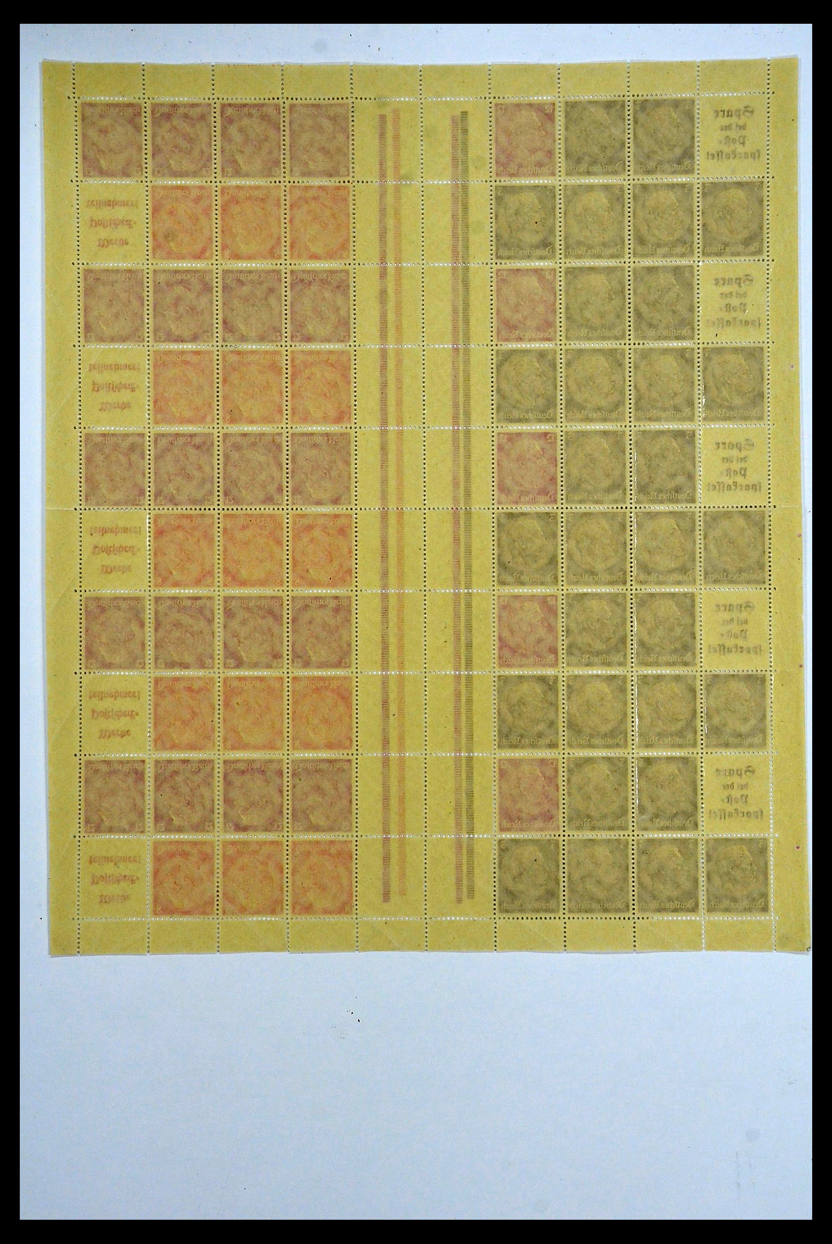 34164 034 - Stamp collection 34164 German Reich Markenheftchenbogen 1933-1942.