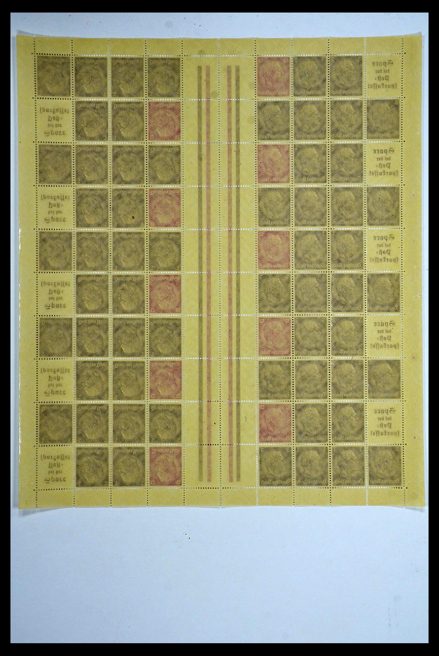 34164 036 - Stamp collection 34164 German Reich Markenheftchenbogen 1933-1942.