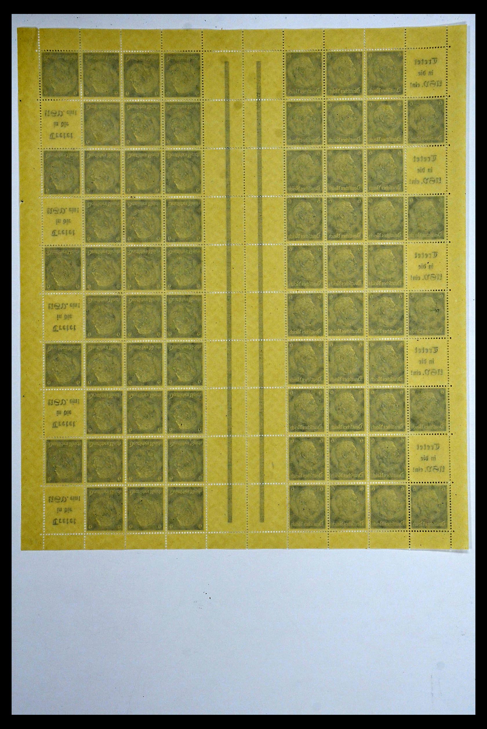 34164 040 - Stamp collection 34164 German Reich Markenheftchenbogen 1933-1942.