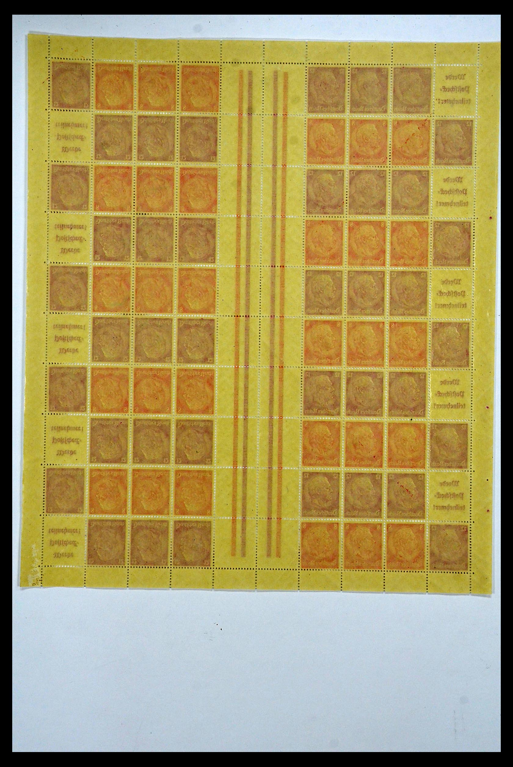 34164 044 - Stamp collection 34164 German Reich Markenheftchenbogen 1933-1942.