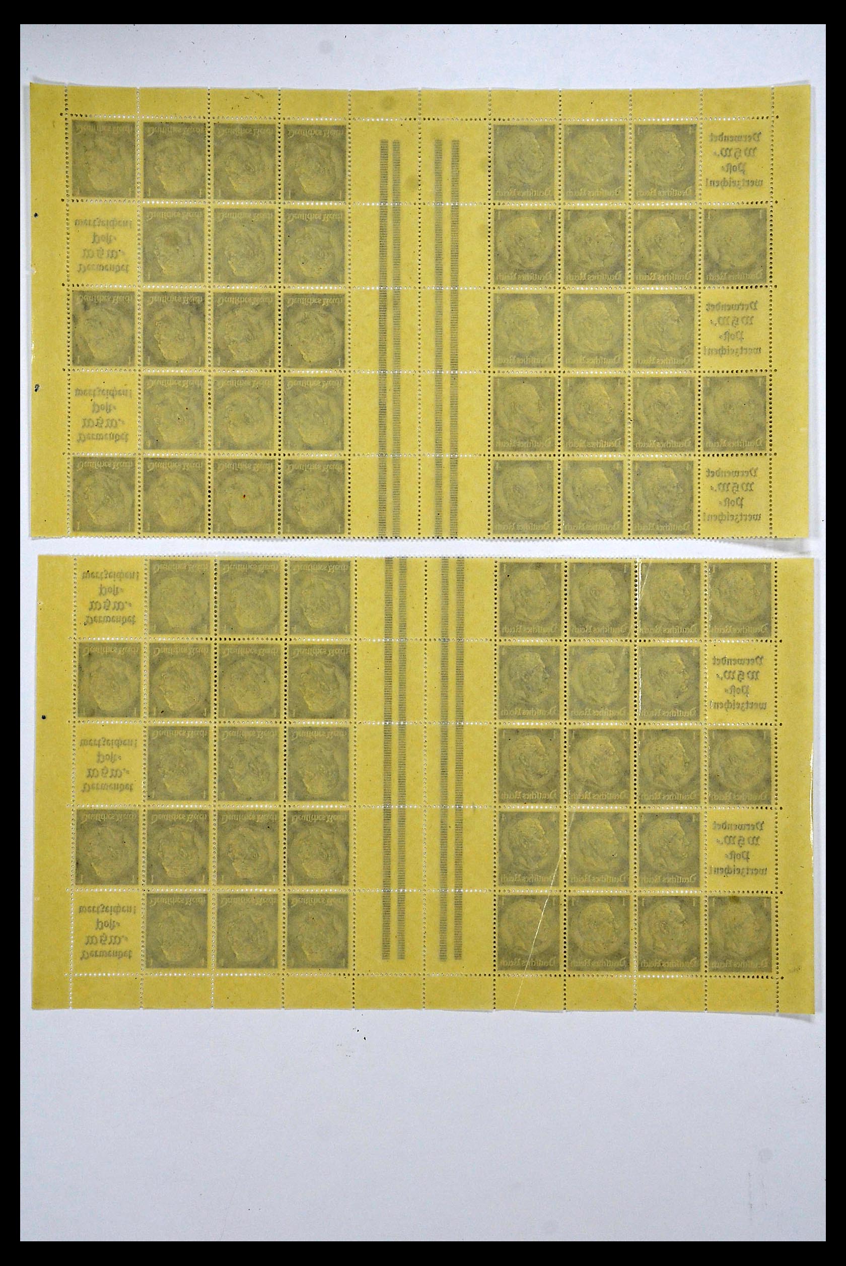 34164 048 - Stamp collection 34164 German Reich Markenheftchenbogen 1933-1942.