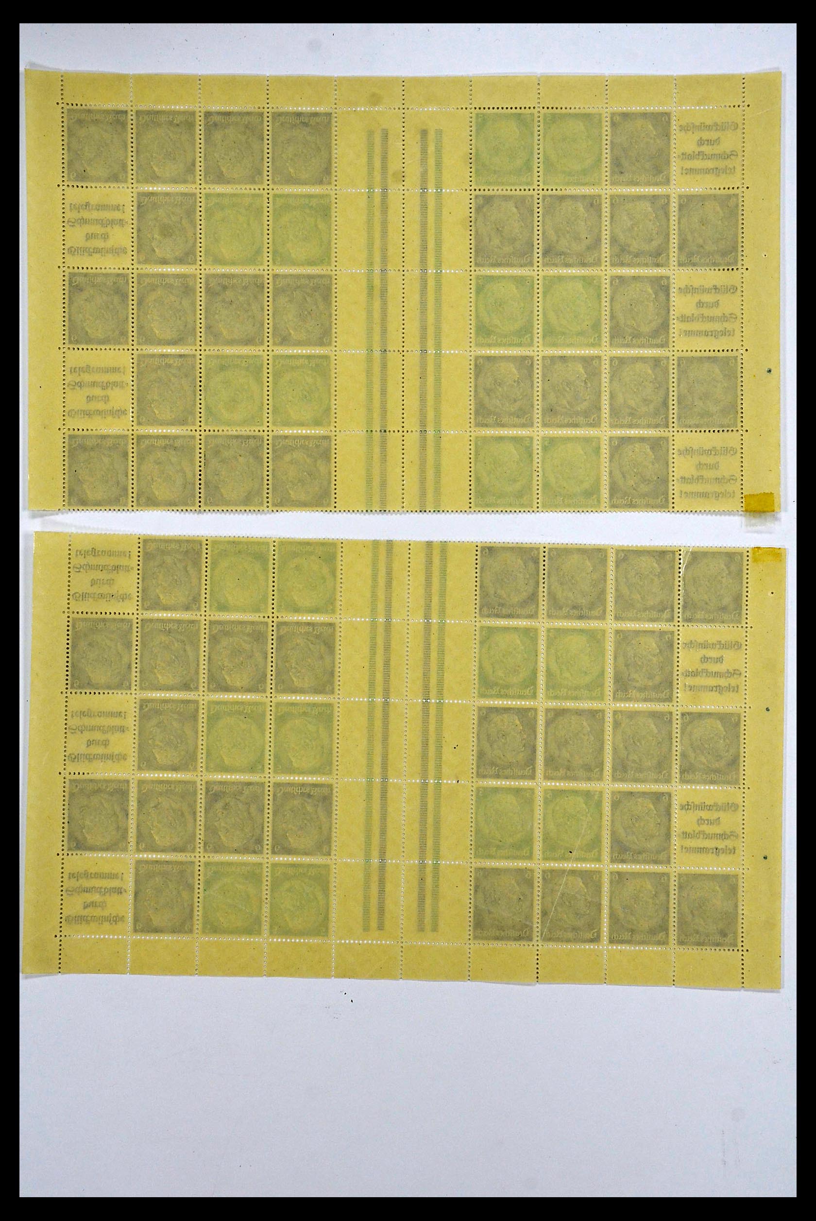 34164 050 - Stamp collection 34164 German Reich Markenheftchenbogen 1933-1942.