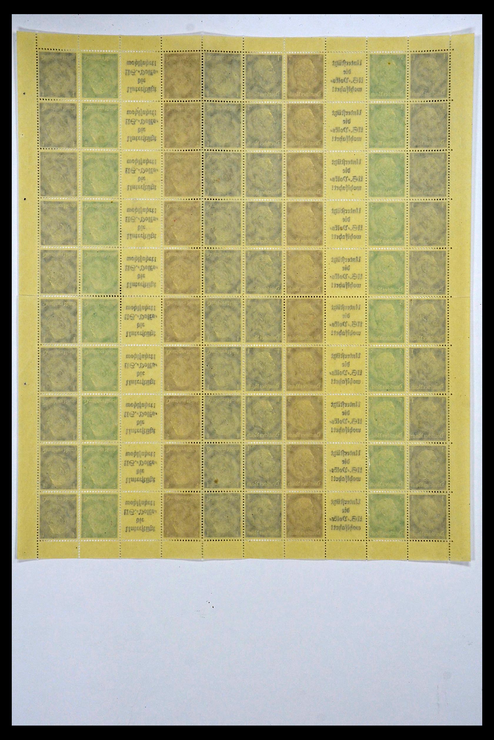34164 052 - Stamp collection 34164 German Reich Markenheftchenbogen 1933-1942.