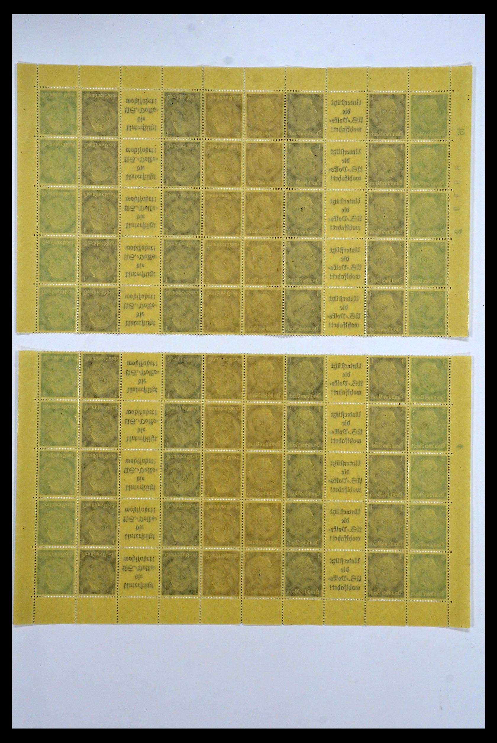 34164 056 - Stamp collection 34164 German Reich Markenheftchenbogen 1933-1942.