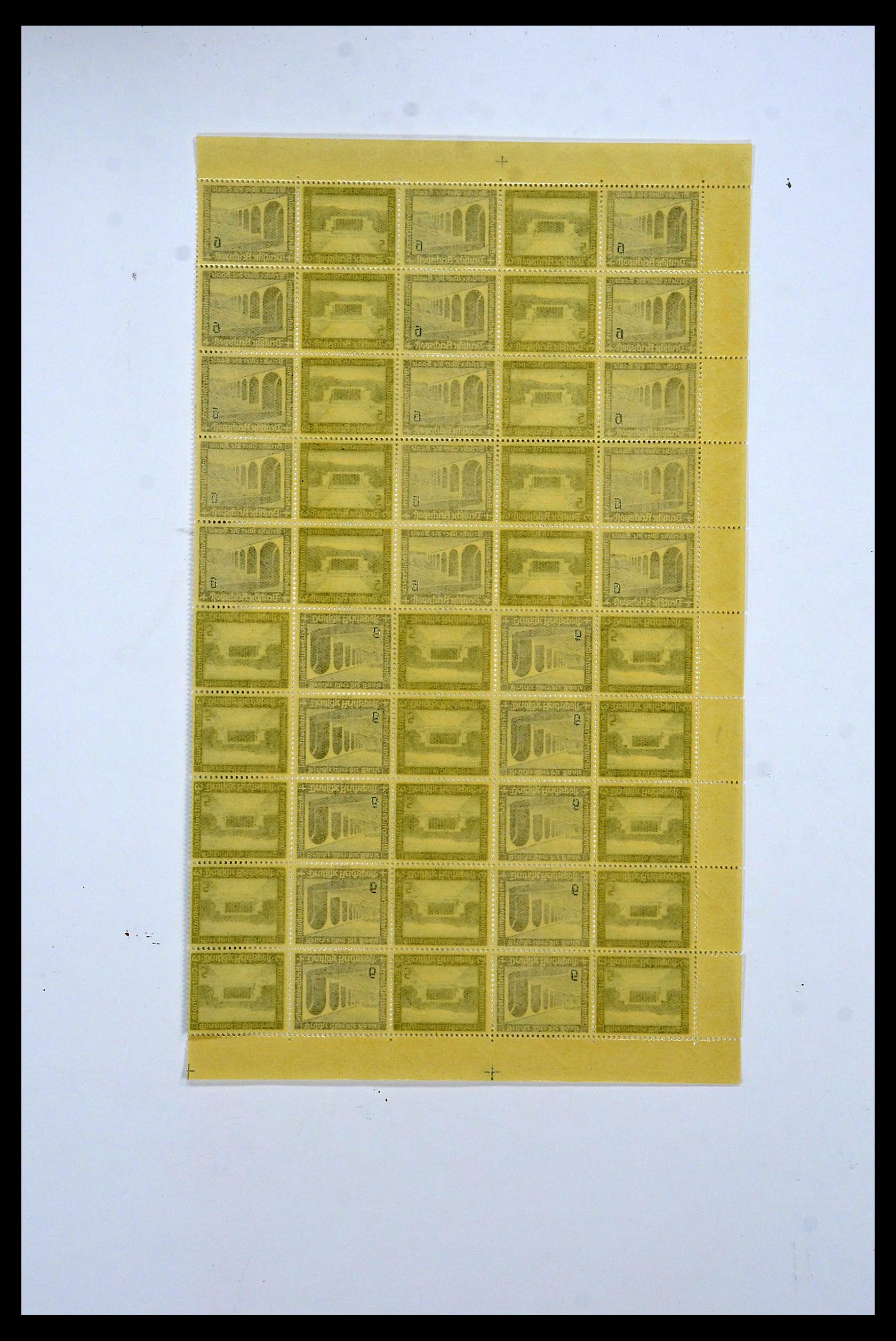 34164 060 - Stamp collection 34164 German Reich Markenheftchenbogen 1933-1942.