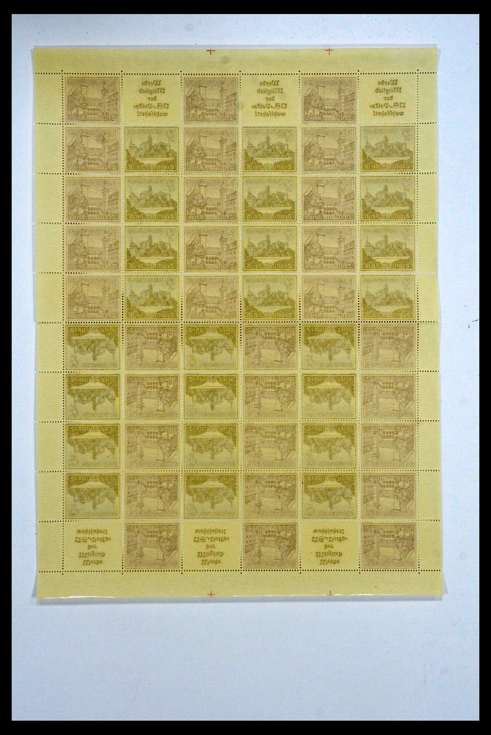 34164 069 - Stamp collection 34164 German Reich Markenheftchenbogen 1933-1942.