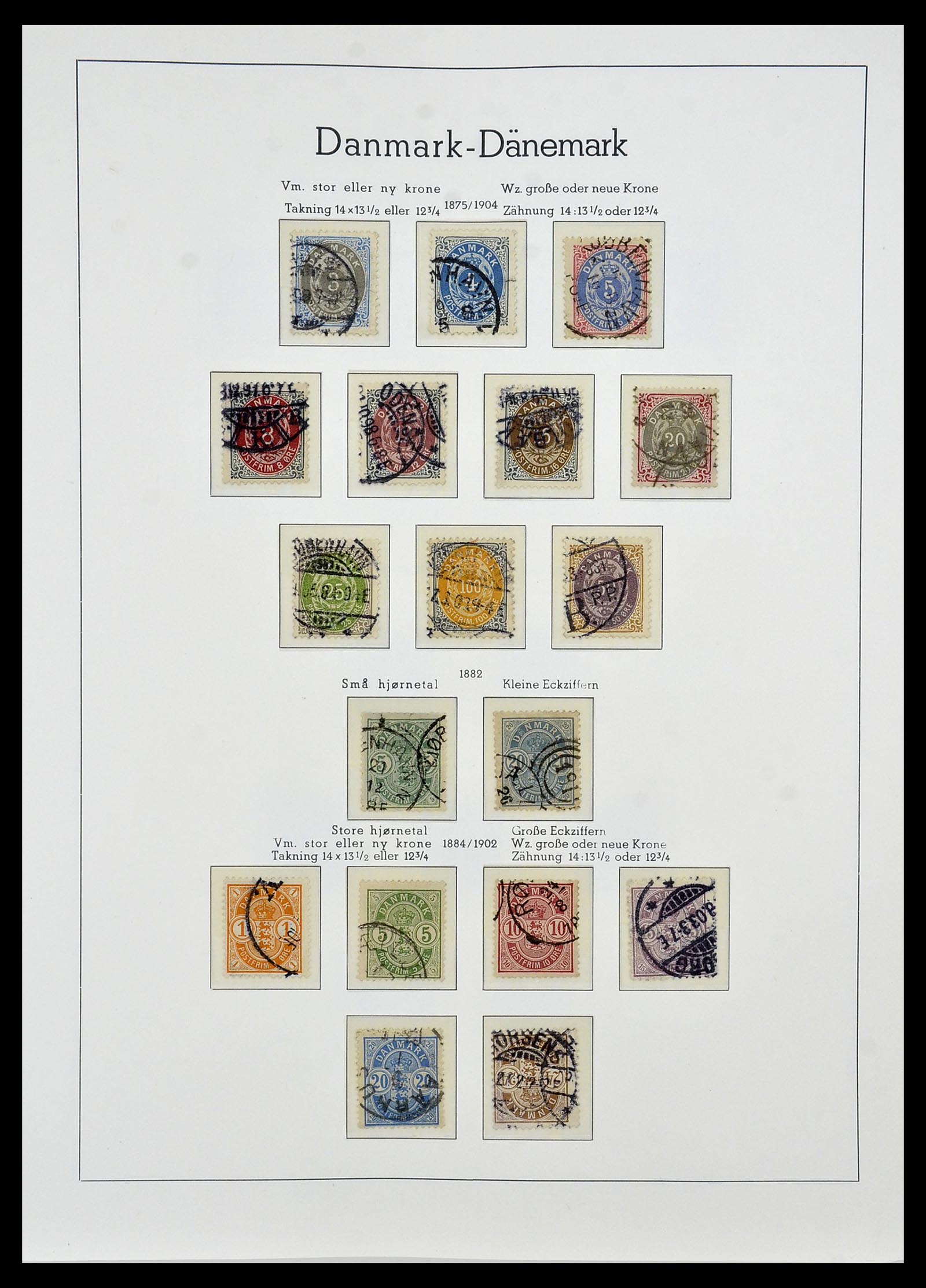 34165 002 - Postzegelverzameling 34165 Denemarken 1851-2004.