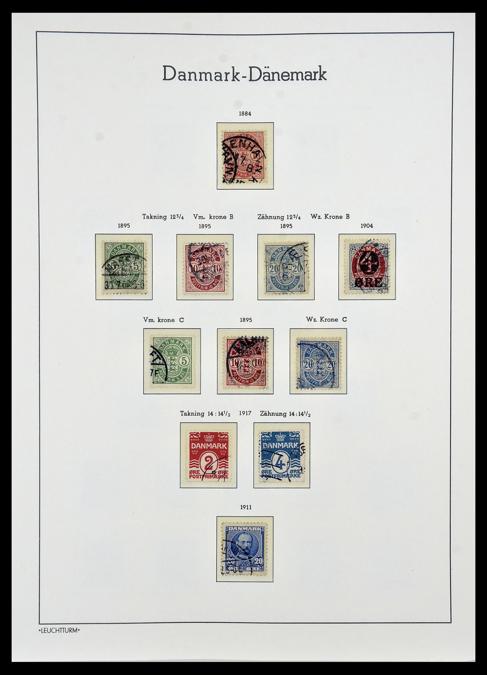 34165 005 - Postzegelverzameling 34165 Denemarken 1851-2004.