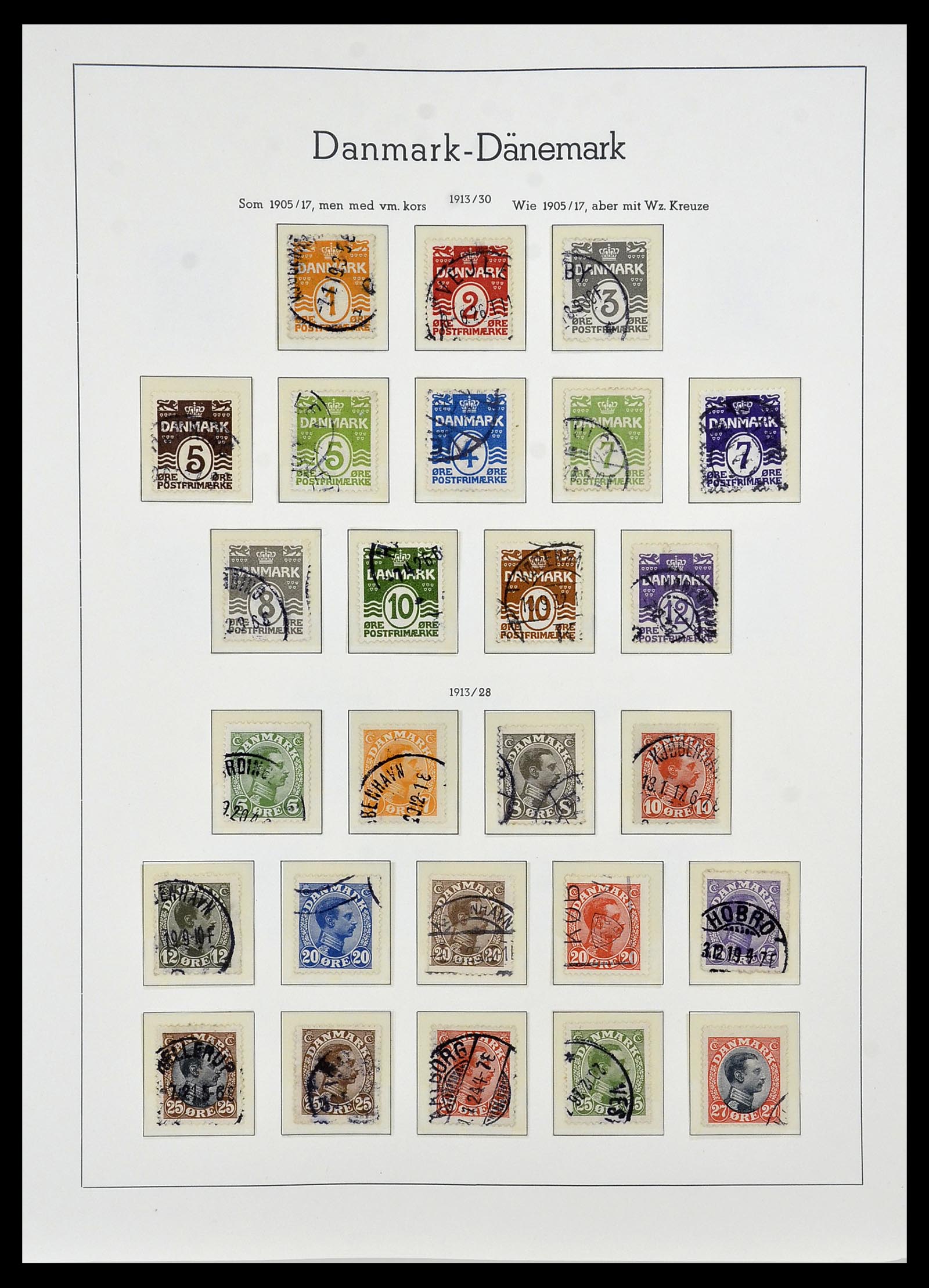 34165 006 - Postzegelverzameling 34165 Denemarken 1851-2004.