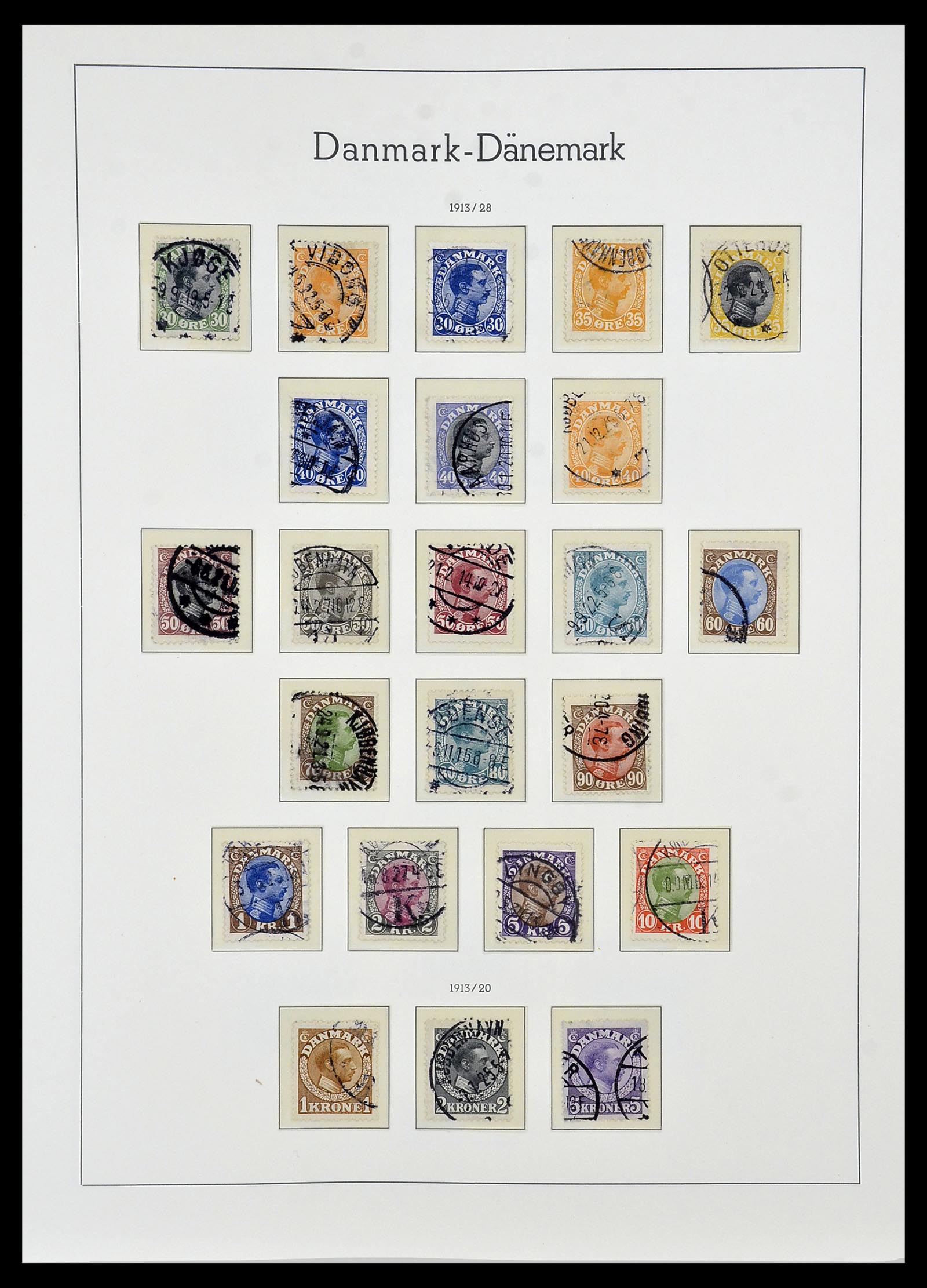 34165 007 - Postzegelverzameling 34165 Denemarken 1851-2004.