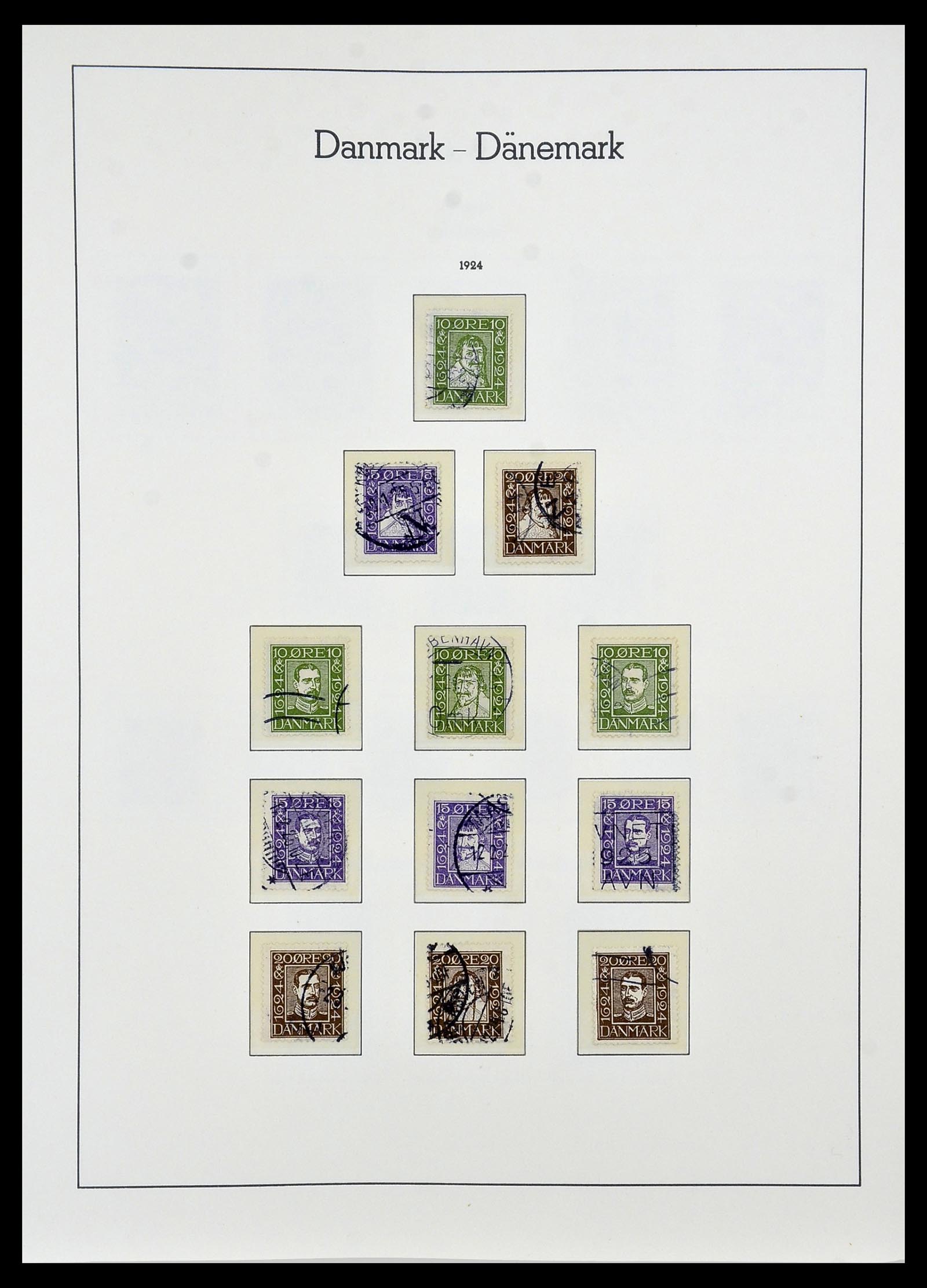 34165 010 - Postzegelverzameling 34165 Denemarken 1851-2004.