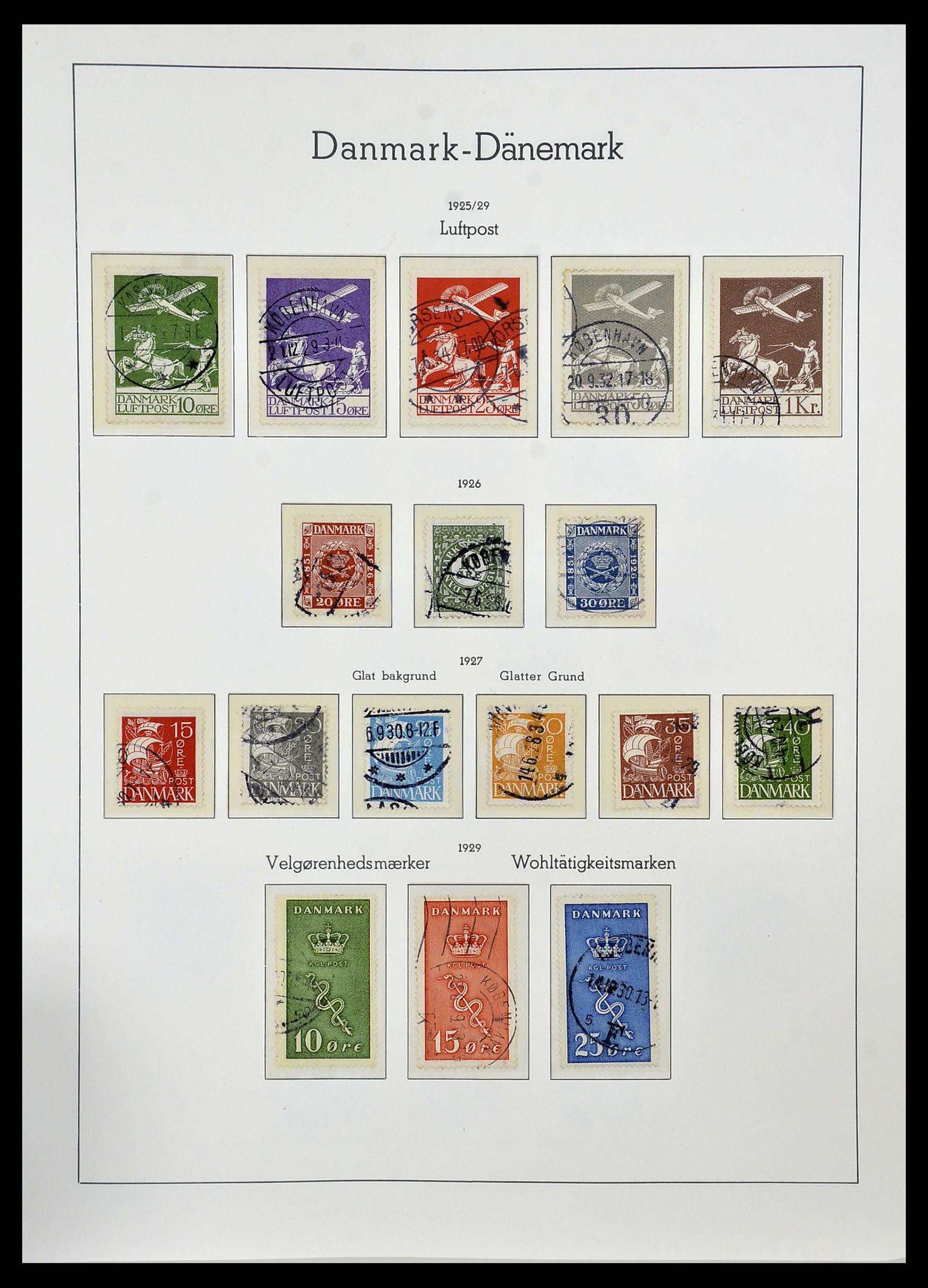 34165 011 - Postzegelverzameling 34165 Denemarken 1851-2004.