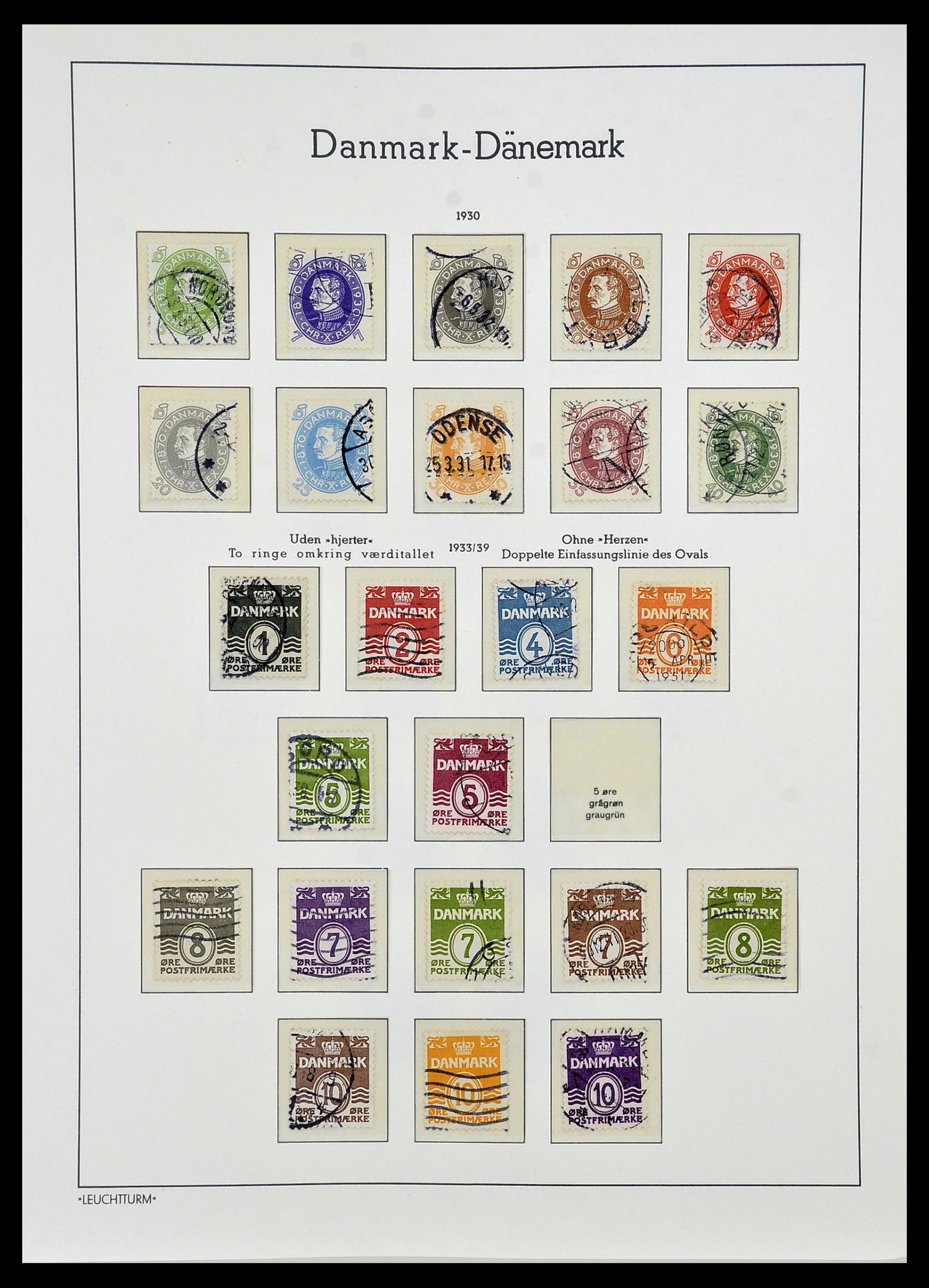 34165 012 - Postzegelverzameling 34165 Denemarken 1851-2004.