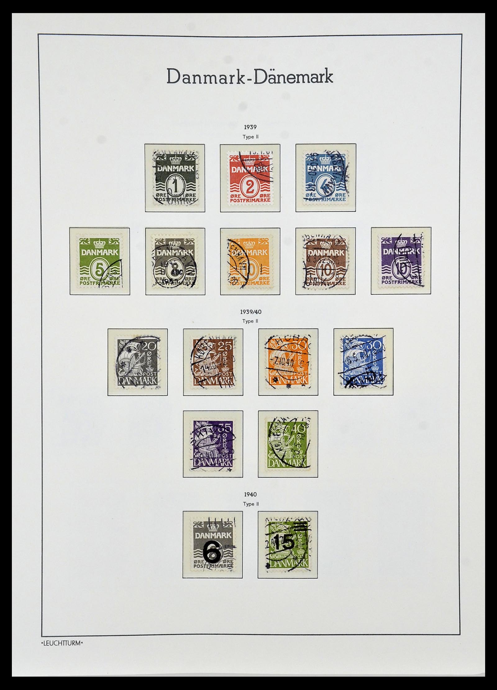 34165 013 - Postzegelverzameling 34165 Denemarken 1851-2004.