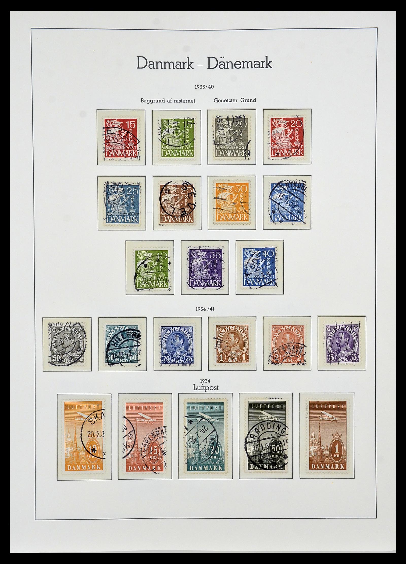 34165 014 - Postzegelverzameling 34165 Denemarken 1851-2004.