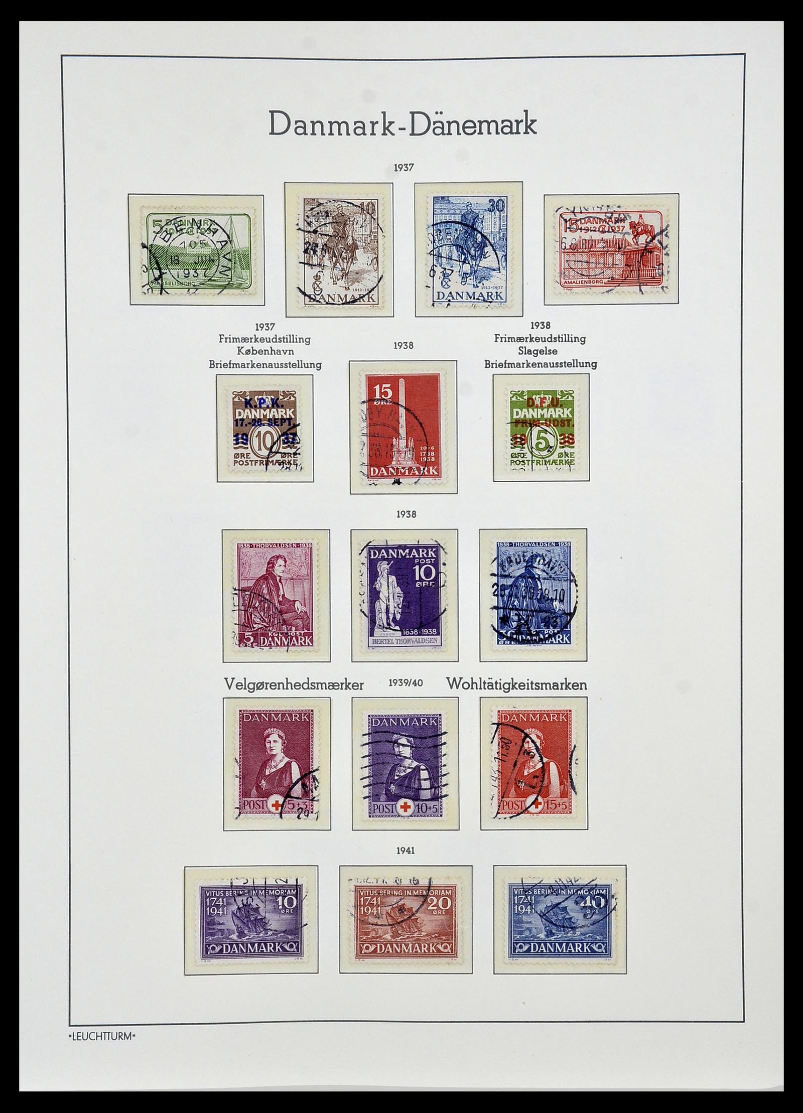 34165 016 - Postzegelverzameling 34165 Denemarken 1851-2004.
