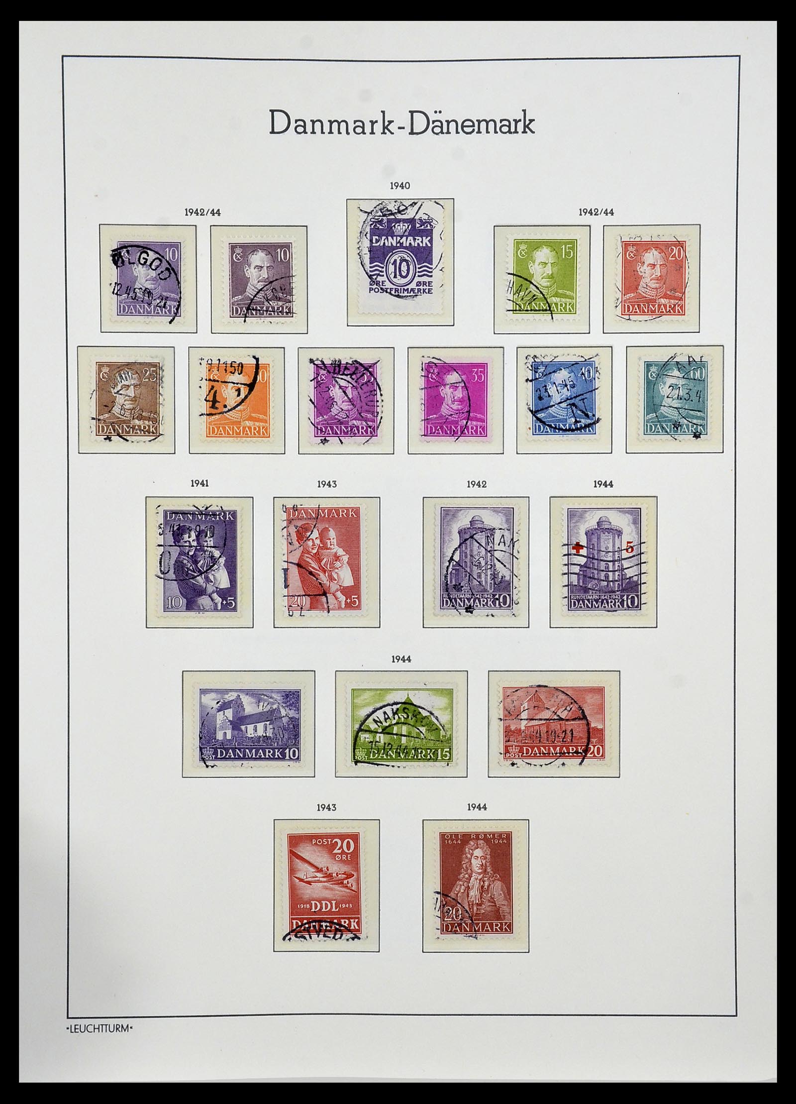 34165 017 - Postzegelverzameling 34165 Denemarken 1851-2004.