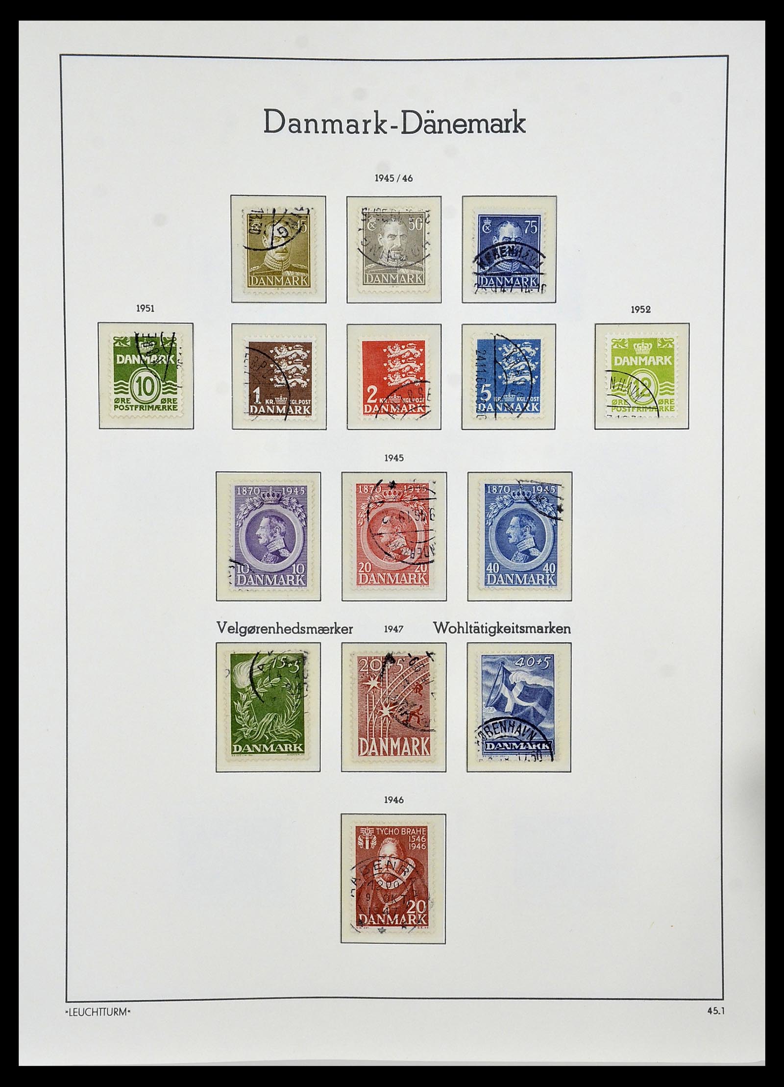 34165 018 - Postzegelverzameling 34165 Denemarken 1851-2004.