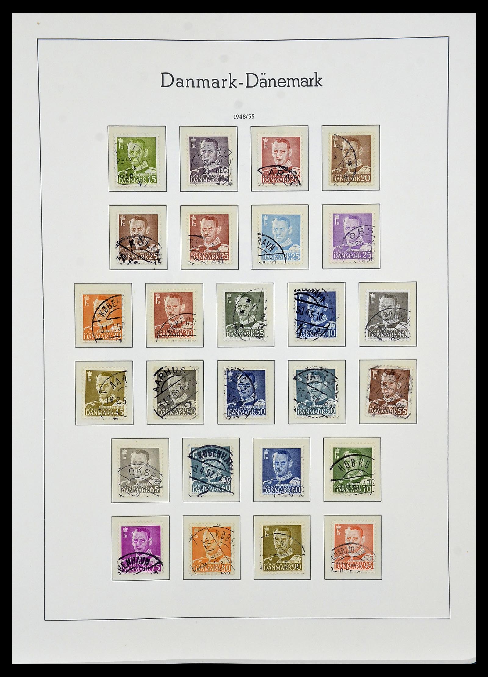 34165 020 - Postzegelverzameling 34165 Denemarken 1851-2004.