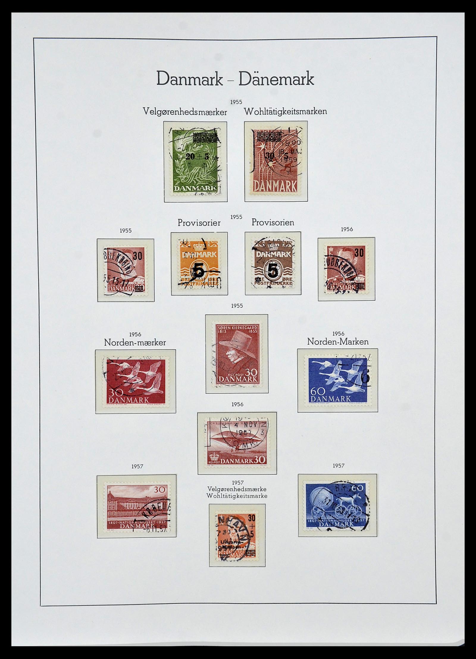 34165 022 - Postzegelverzameling 34165 Denemarken 1851-2004.