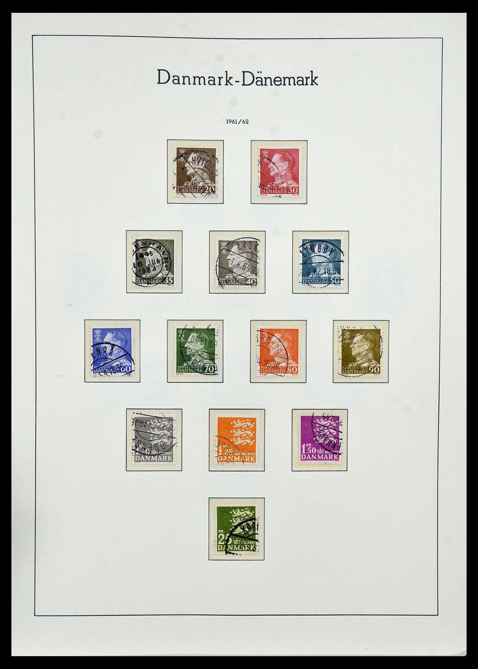 34165 026 - Postzegelverzameling 34165 Denemarken 1851-2004.