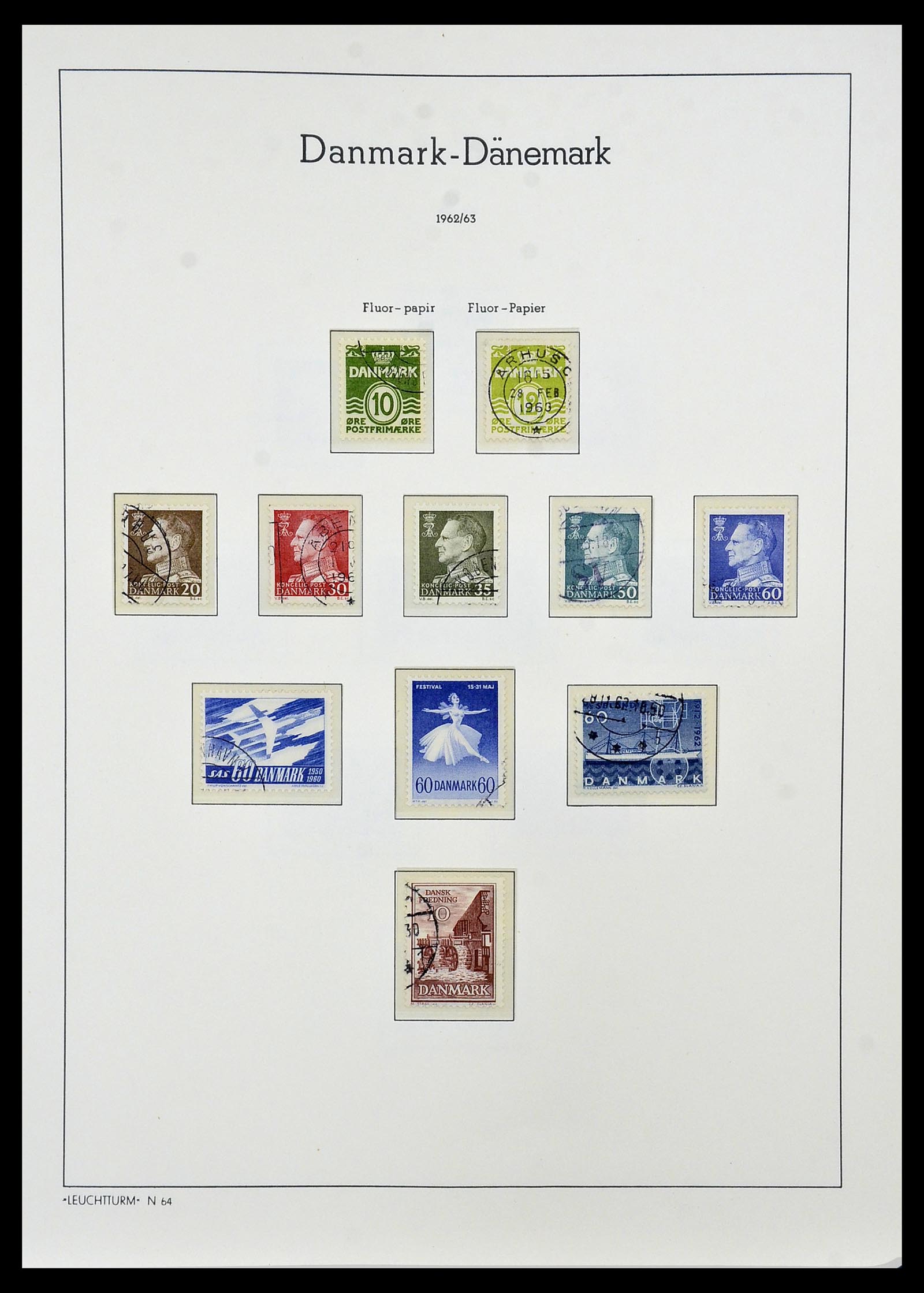 34165 027 - Postzegelverzameling 34165 Denemarken 1851-2004.
