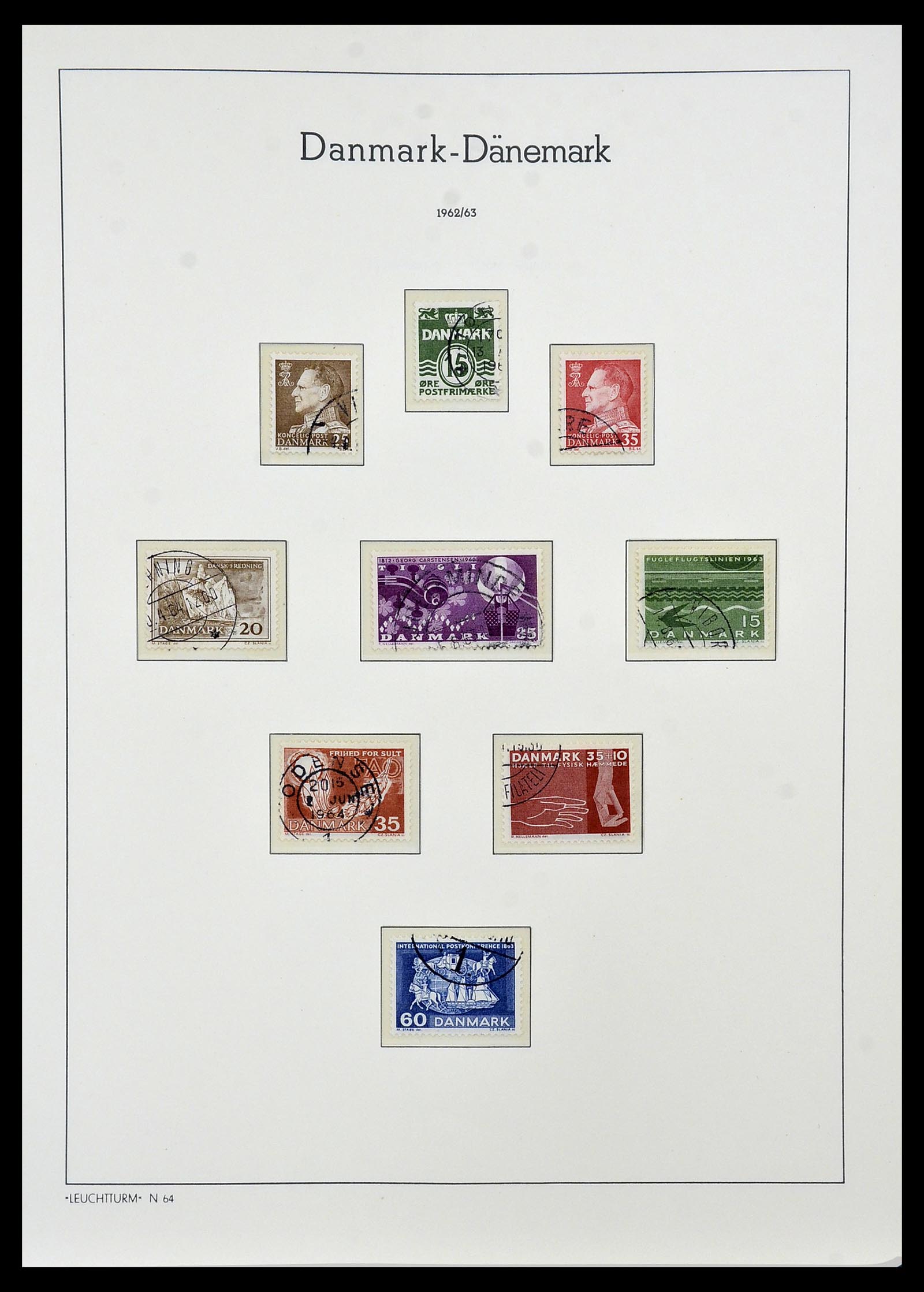 34165 028 - Postzegelverzameling 34165 Denemarken 1851-2004.