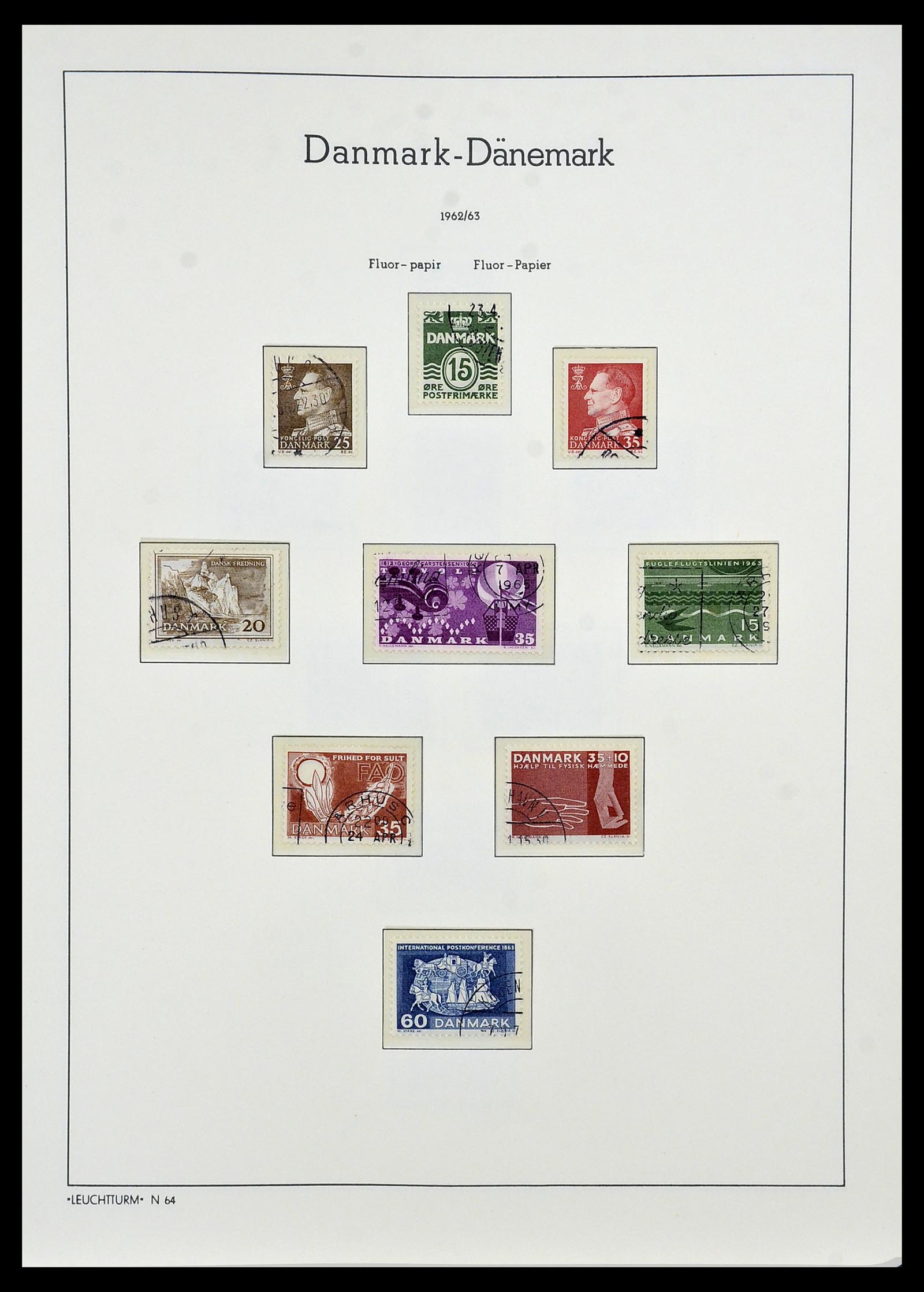 34165 029 - Postzegelverzameling 34165 Denemarken 1851-2004.