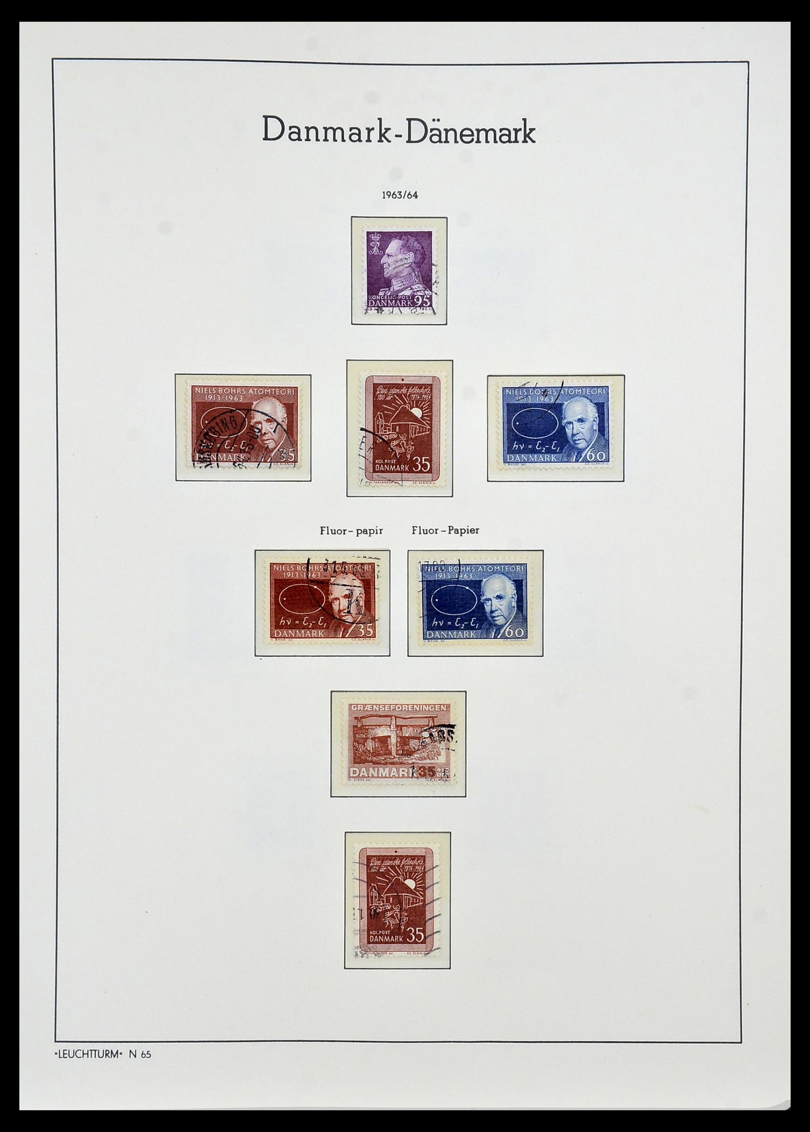 34165 030 - Postzegelverzameling 34165 Denemarken 1851-2004.