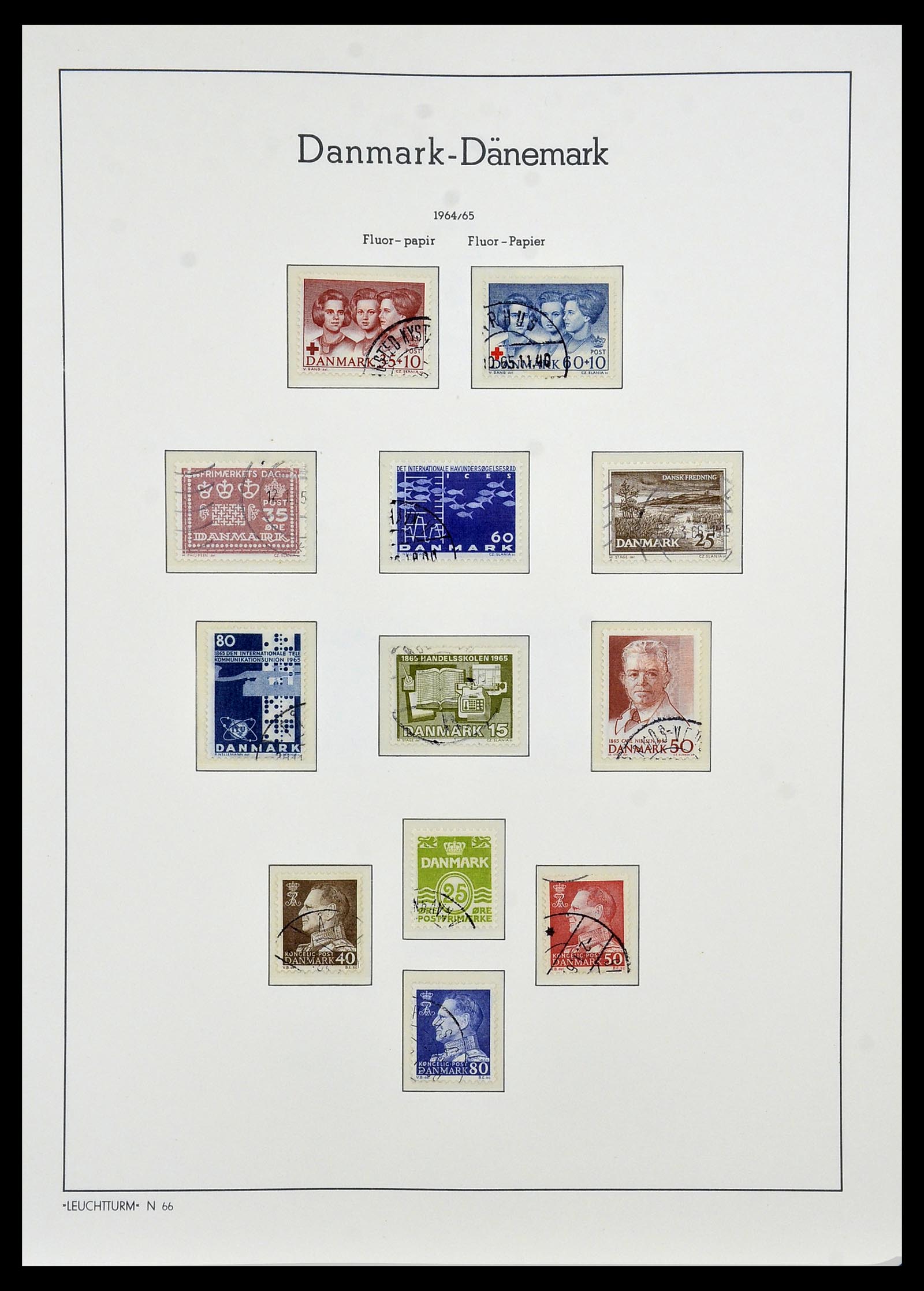 34165 031 - Postzegelverzameling 34165 Denemarken 1851-2004.