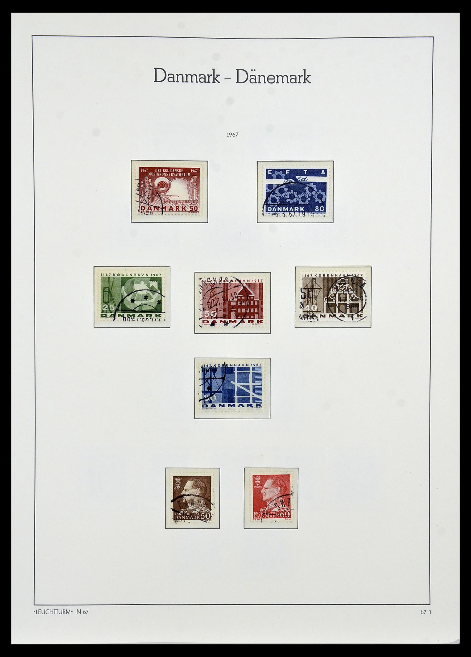 34165 035 - Postzegelverzameling 34165 Denemarken 1851-2004.