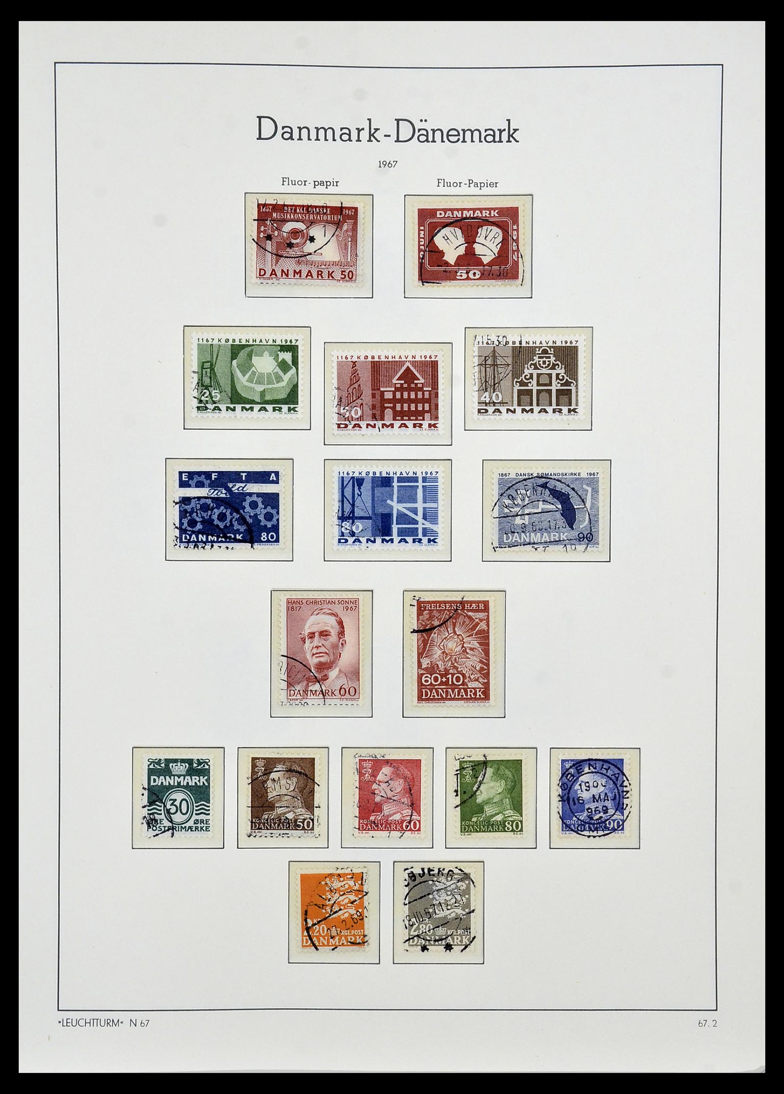 34165 036 - Postzegelverzameling 34165 Denemarken 1851-2004.