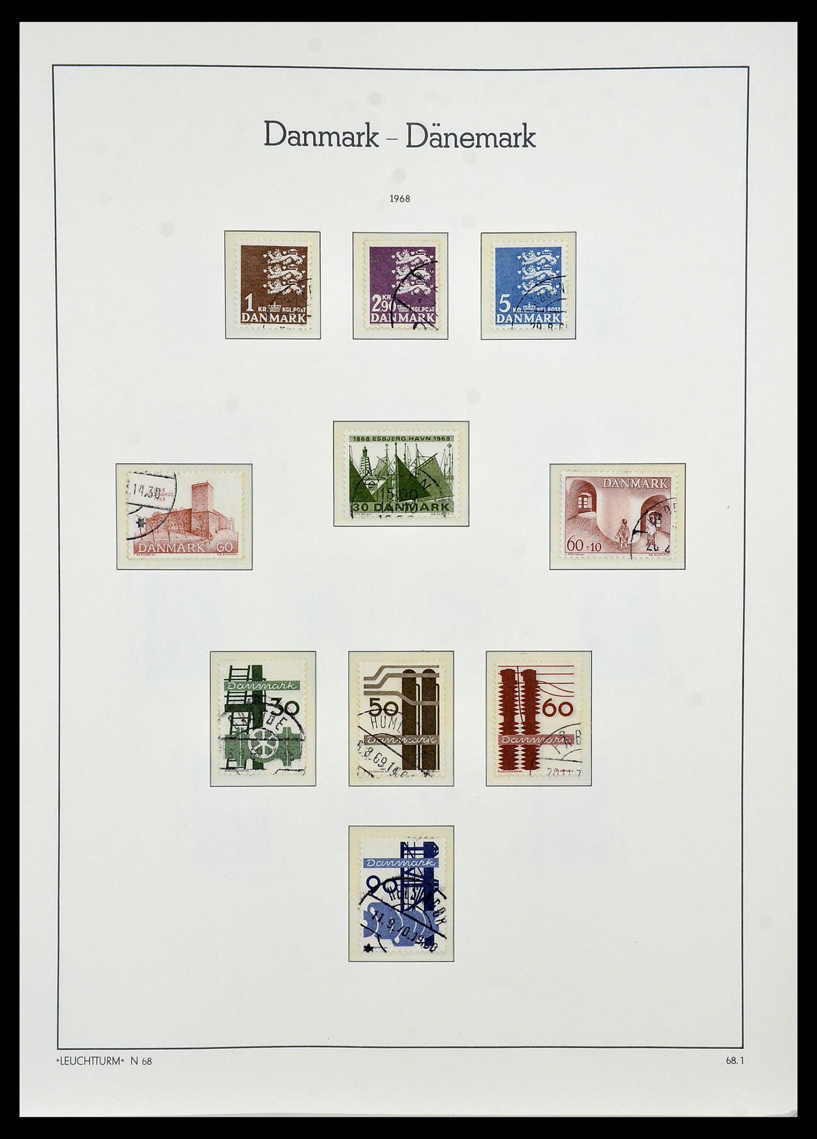 34165 037 - Postzegelverzameling 34165 Denemarken 1851-2004.