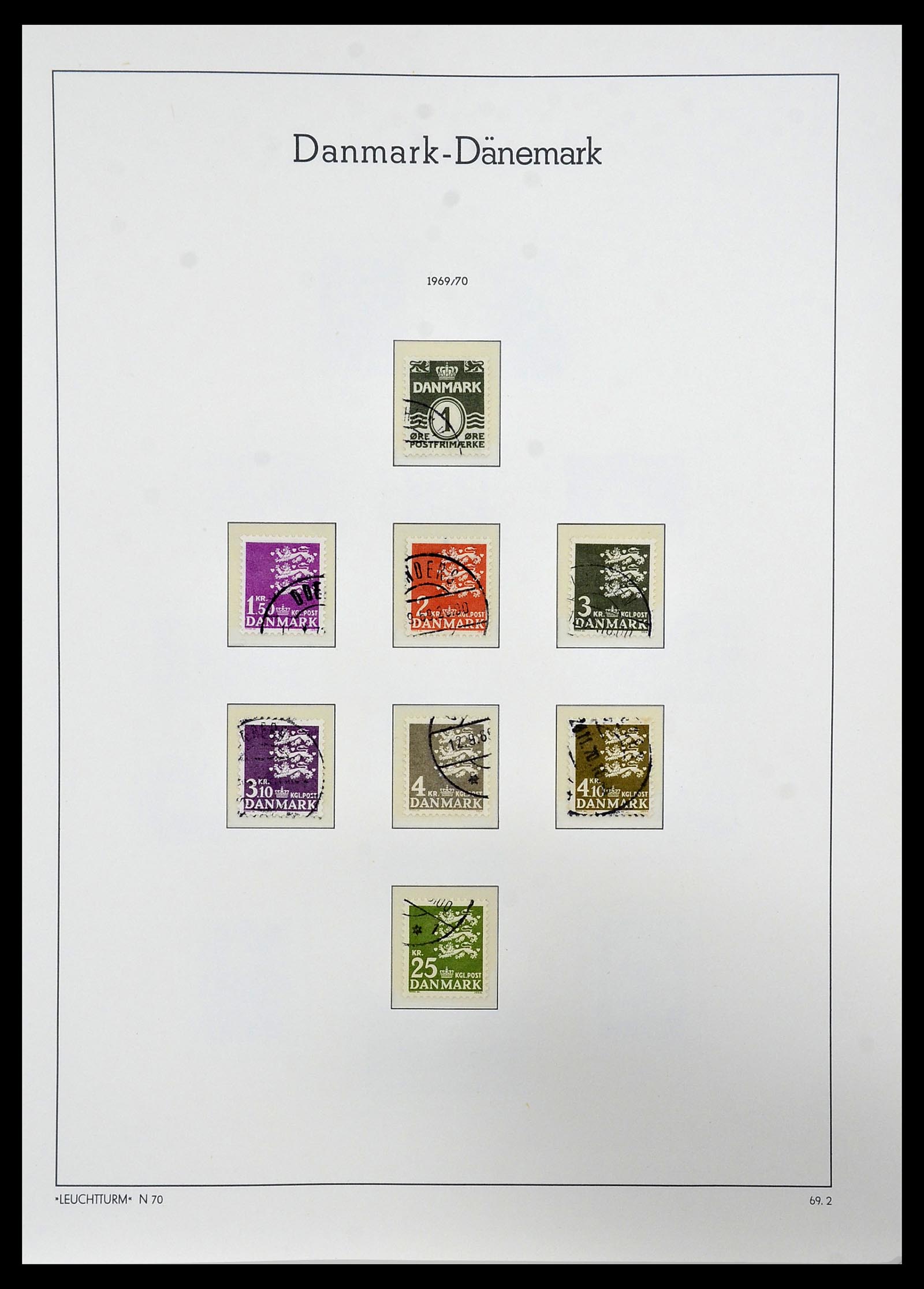 34165 039 - Postzegelverzameling 34165 Denemarken 1851-2004.