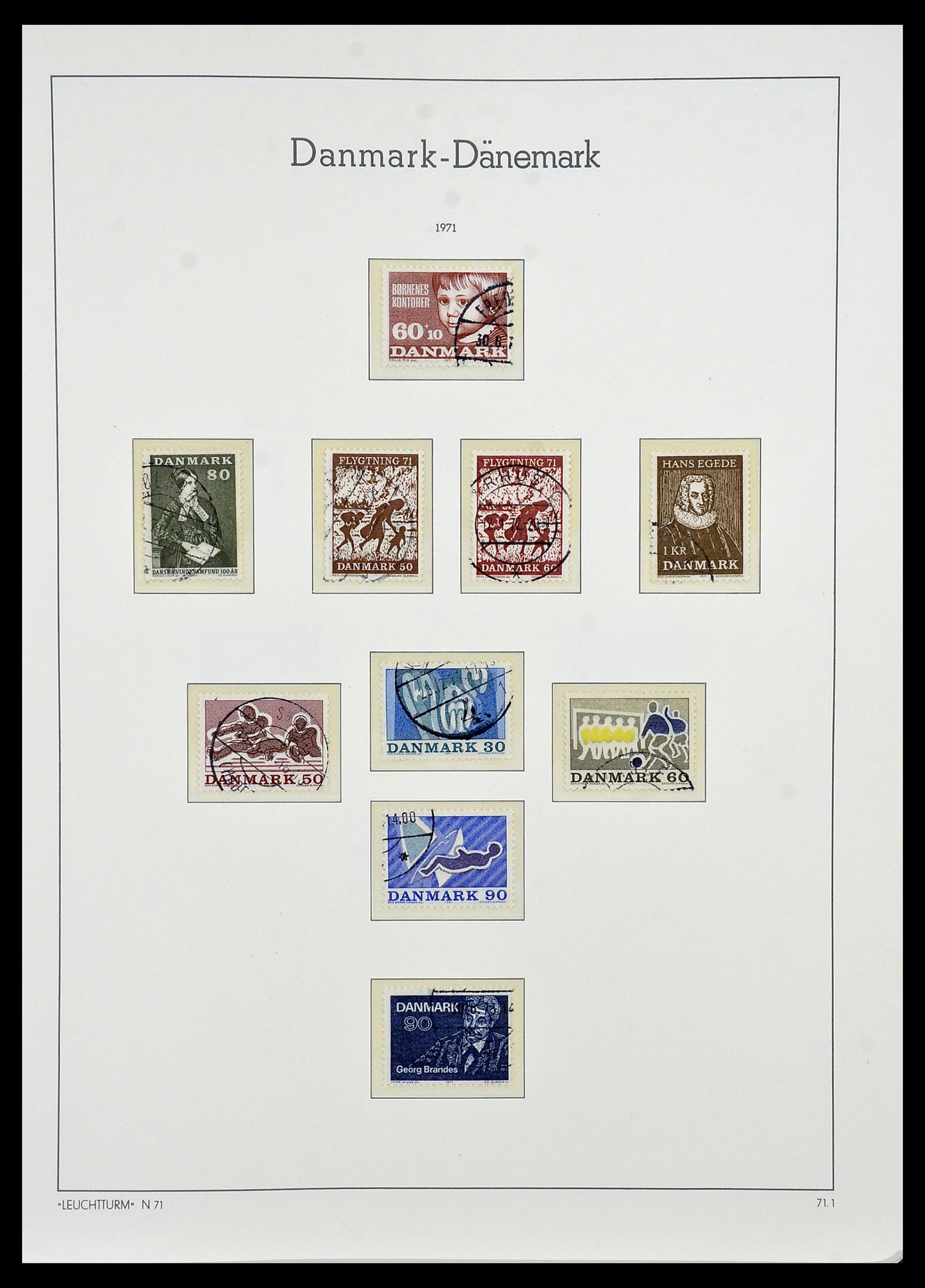 34165 041 - Postzegelverzameling 34165 Denemarken 1851-2004.