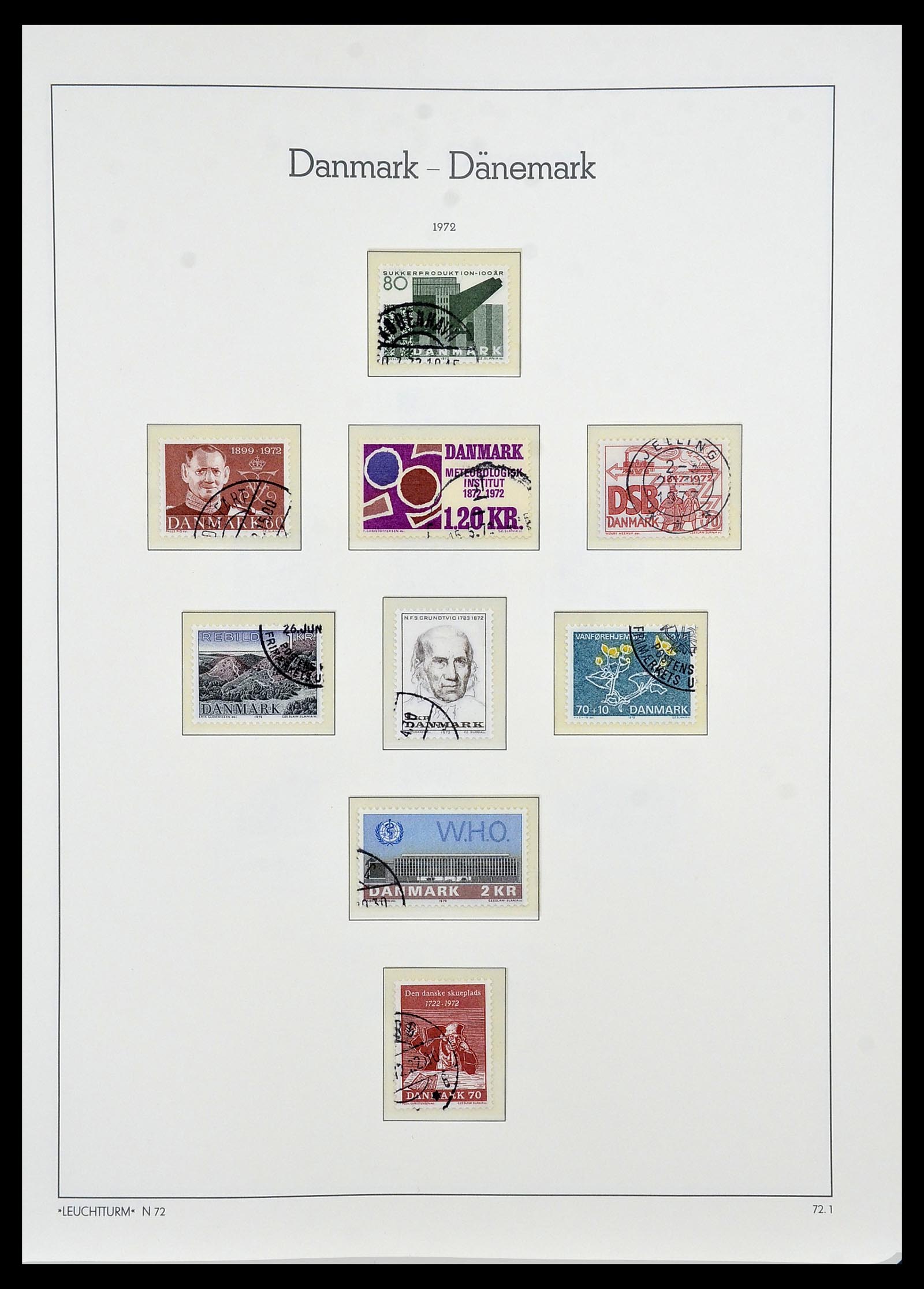 34165 042 - Postzegelverzameling 34165 Denemarken 1851-2004.