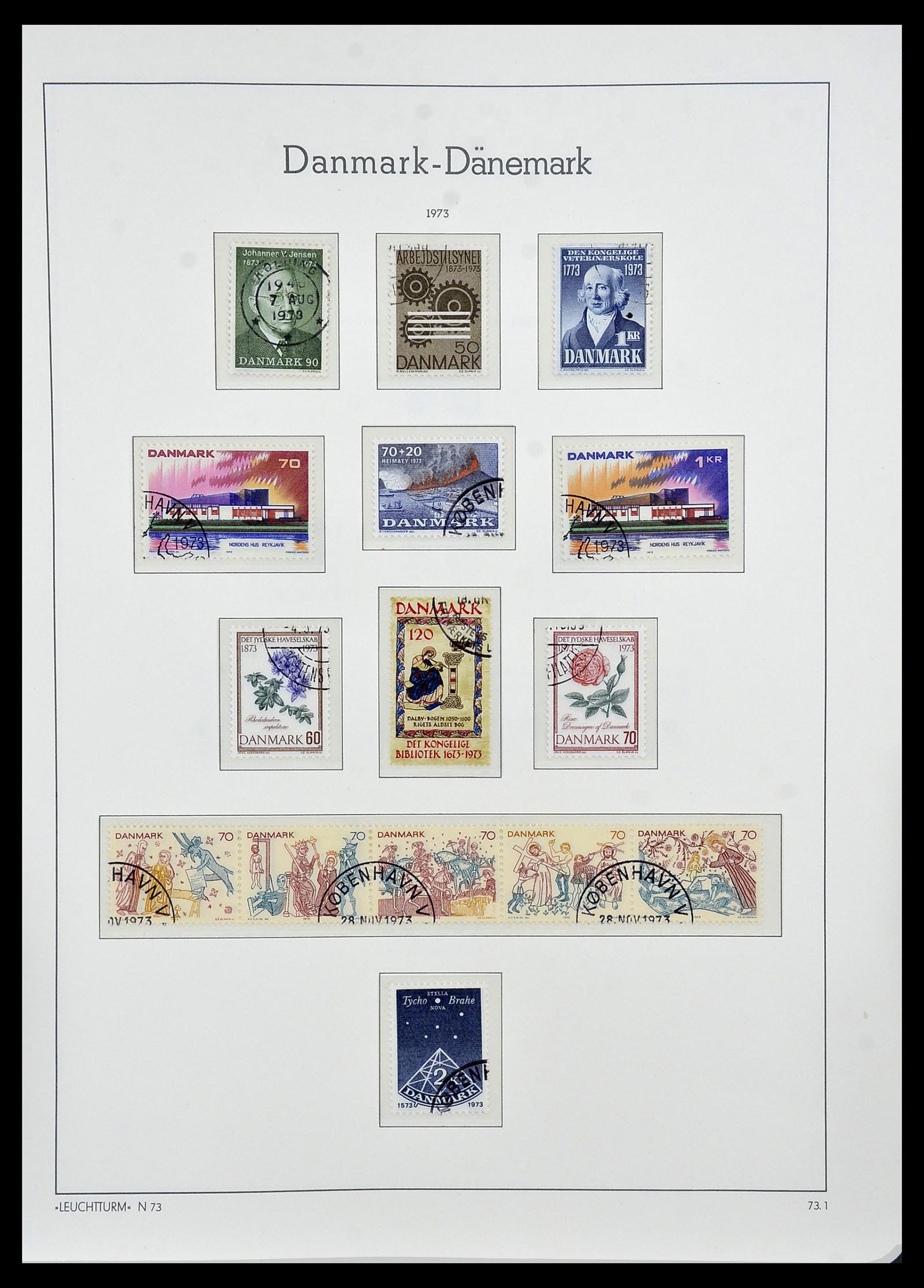 34165 044 - Postzegelverzameling 34165 Denemarken 1851-2004.