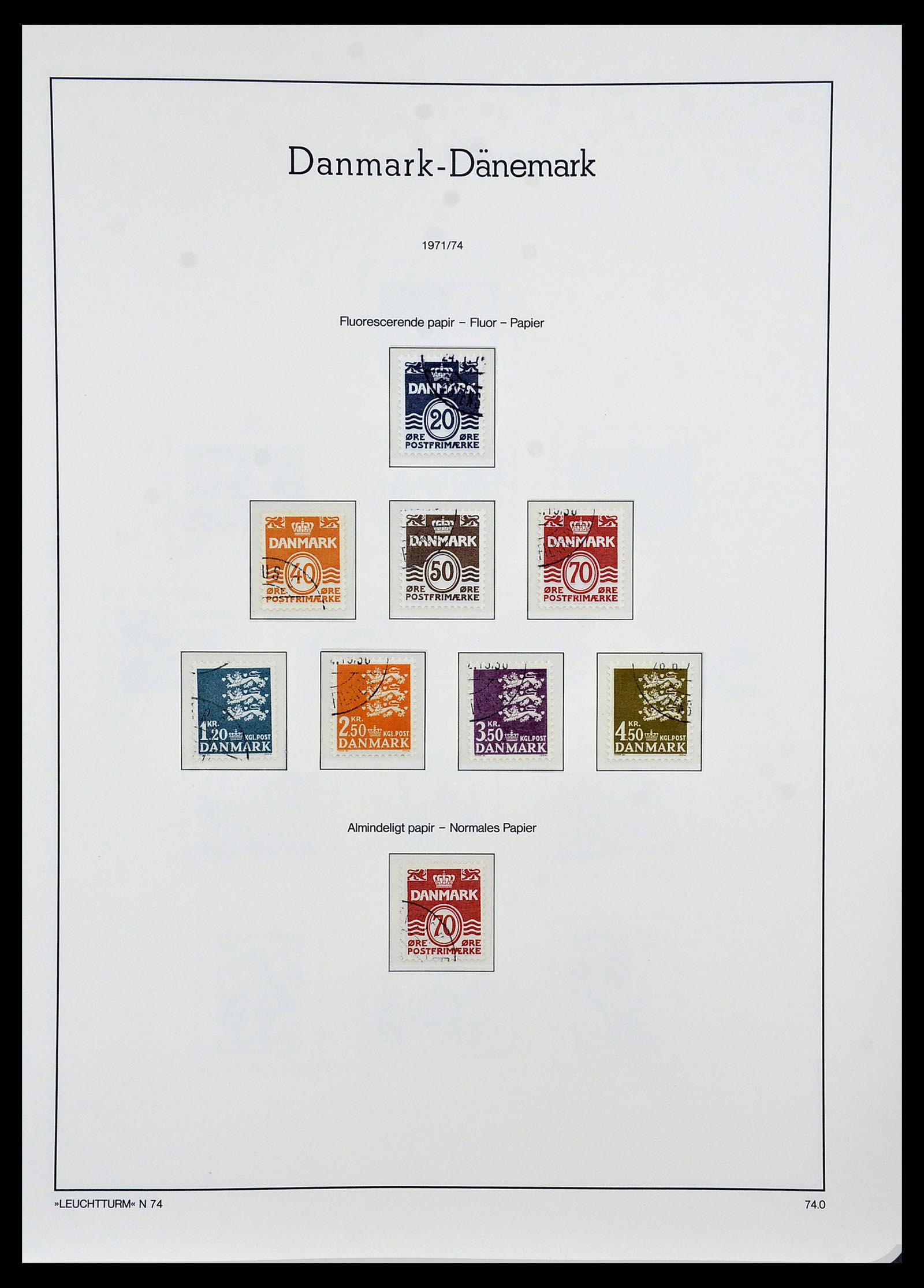 34165 045 - Postzegelverzameling 34165 Denemarken 1851-2004.