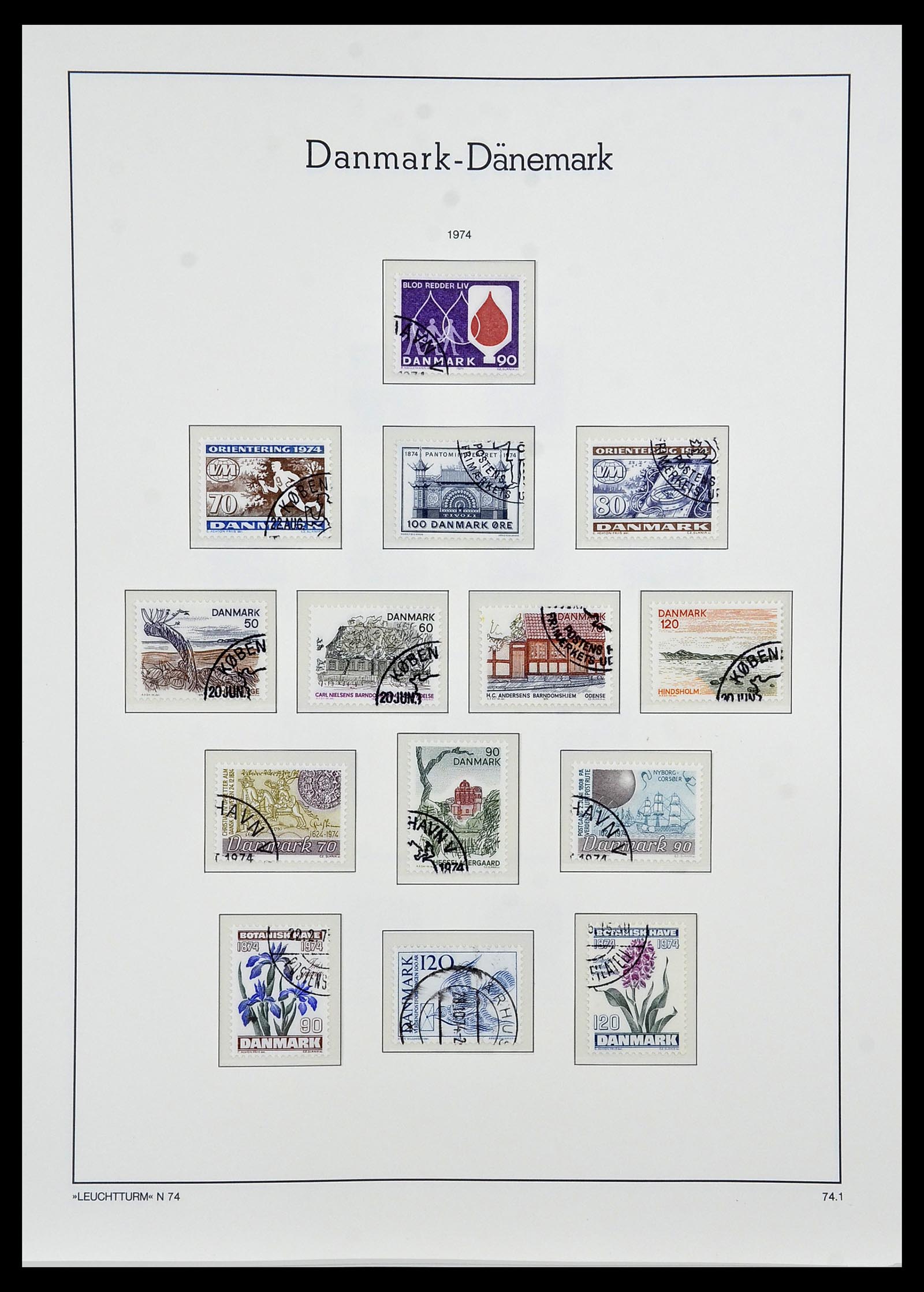 34165 046 - Postzegelverzameling 34165 Denemarken 1851-2004.