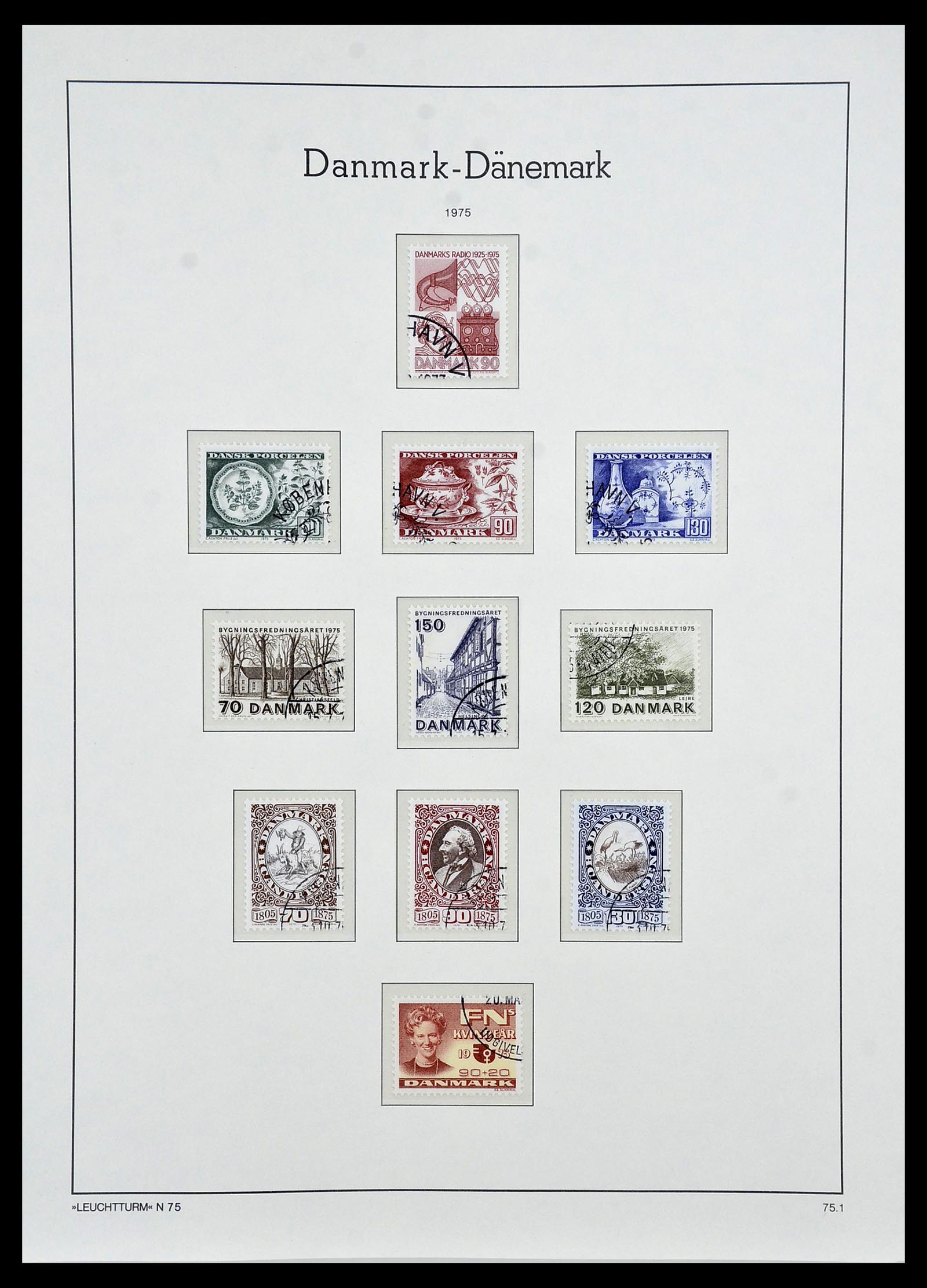 34165 048 - Postzegelverzameling 34165 Denemarken 1851-2004.