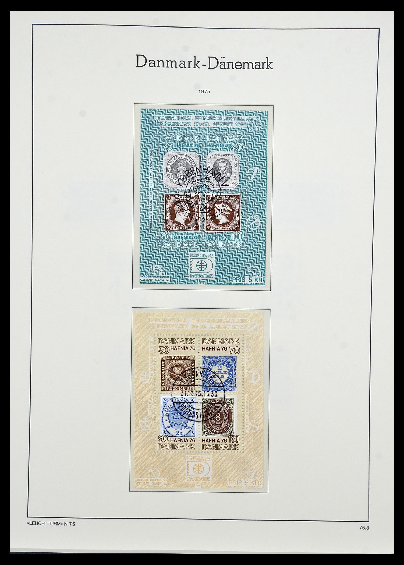 34165 050 - Postzegelverzameling 34165 Denemarken 1851-2004.