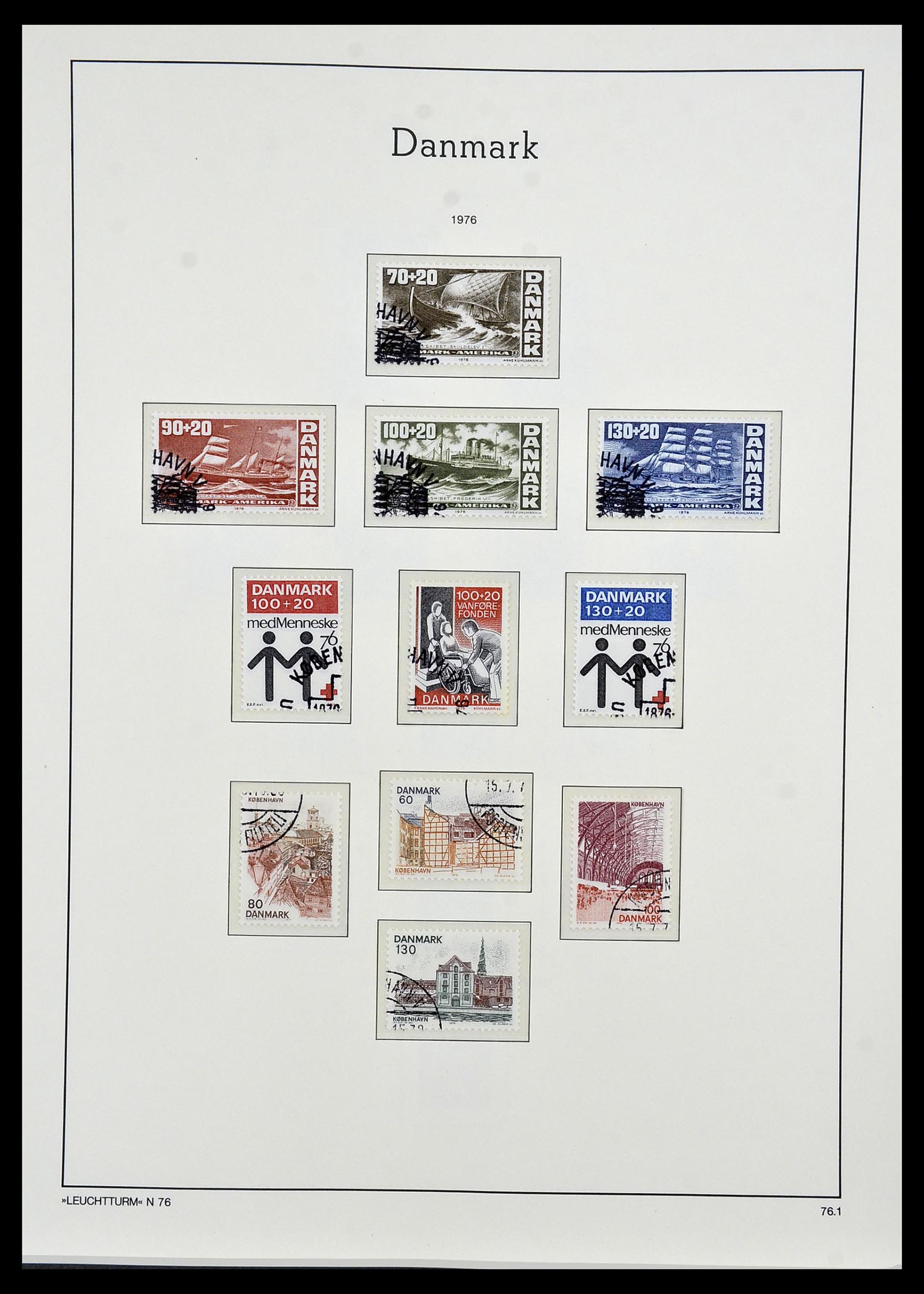 34165 051 - Postzegelverzameling 34165 Denemarken 1851-2004.
