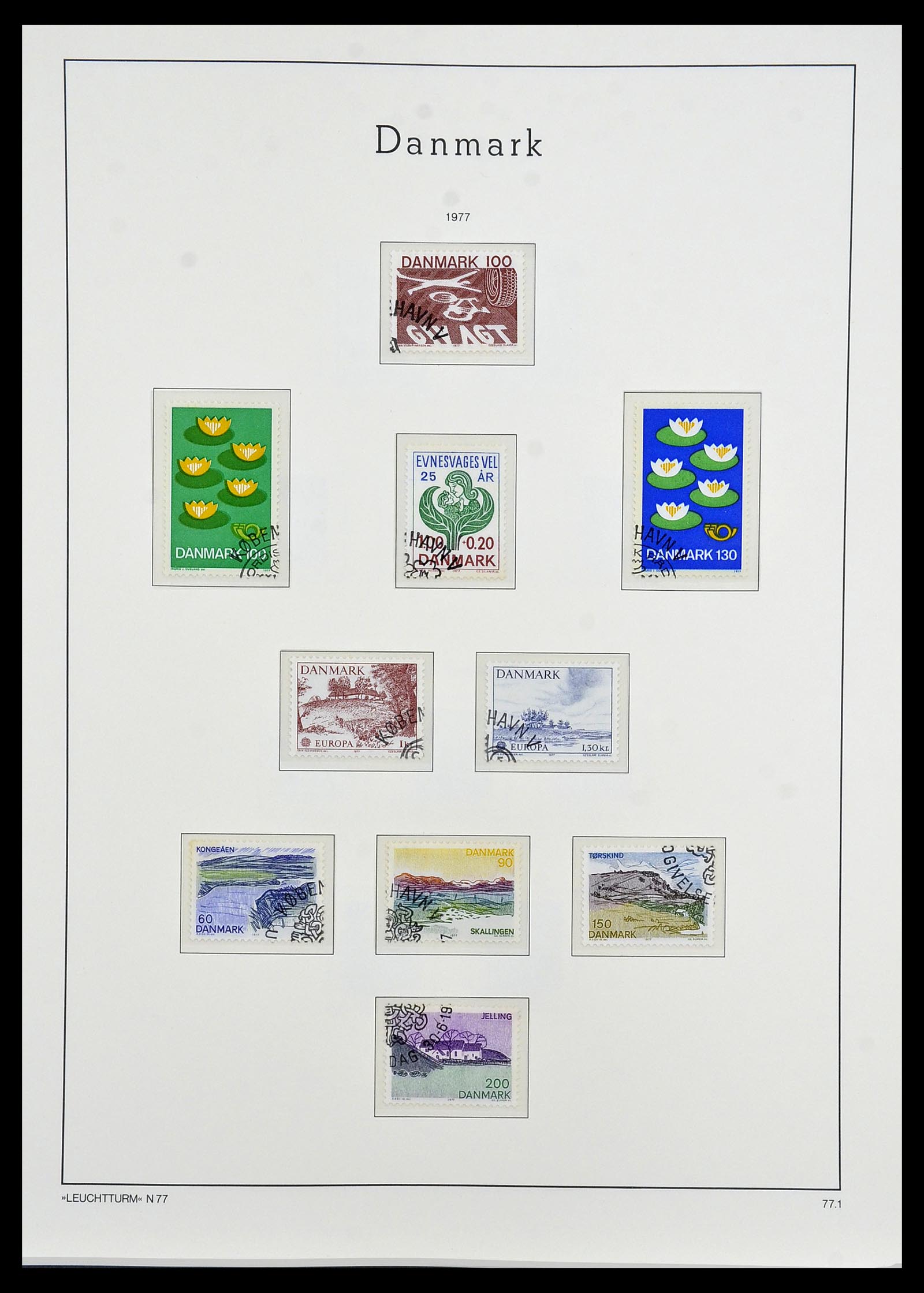 34165 054 - Postzegelverzameling 34165 Denemarken 1851-2004.