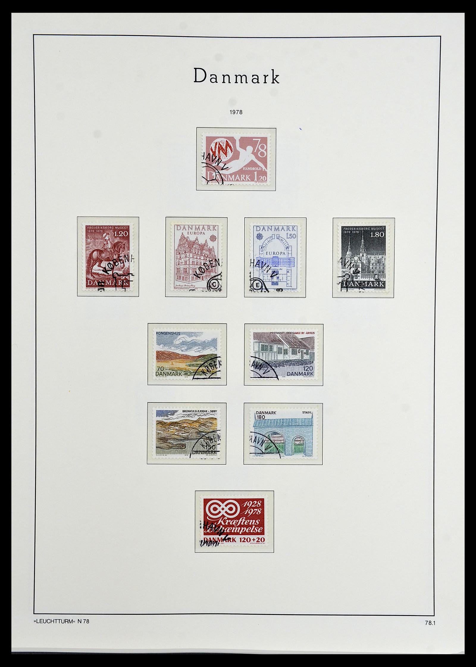 34165 056 - Postzegelverzameling 34165 Denemarken 1851-2004.