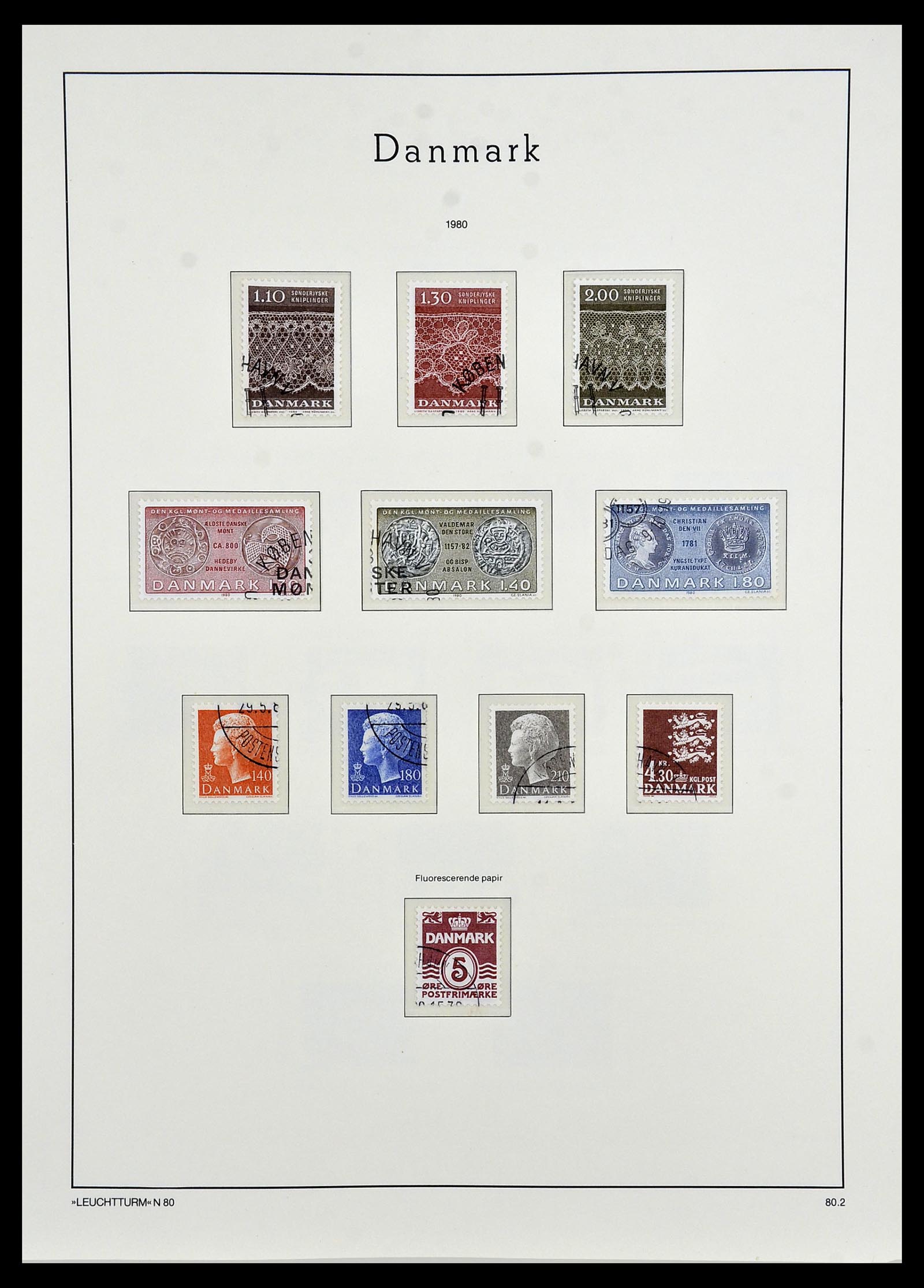 34165 061 - Postzegelverzameling 34165 Denemarken 1851-2004.